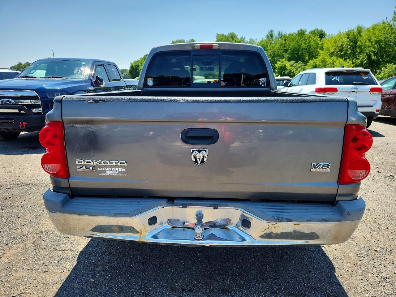 2006 Dodge Dakota Quad Slt Silver vin: 1D7HE48N86S512989