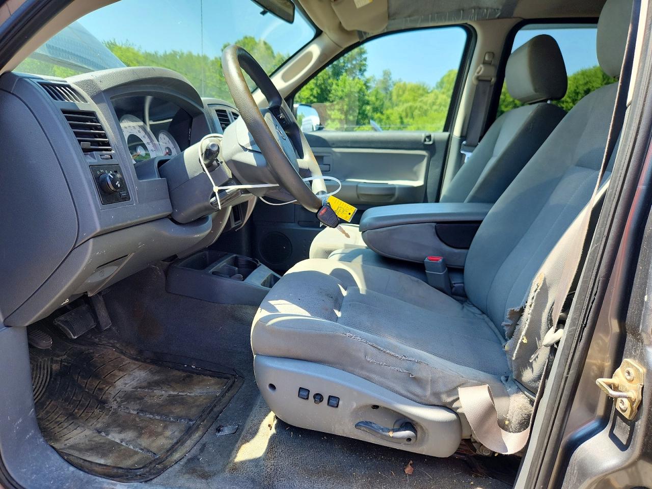 2006 Dodge Dakota Quad Slt Silver vin: 1D7HE48N86S512989
