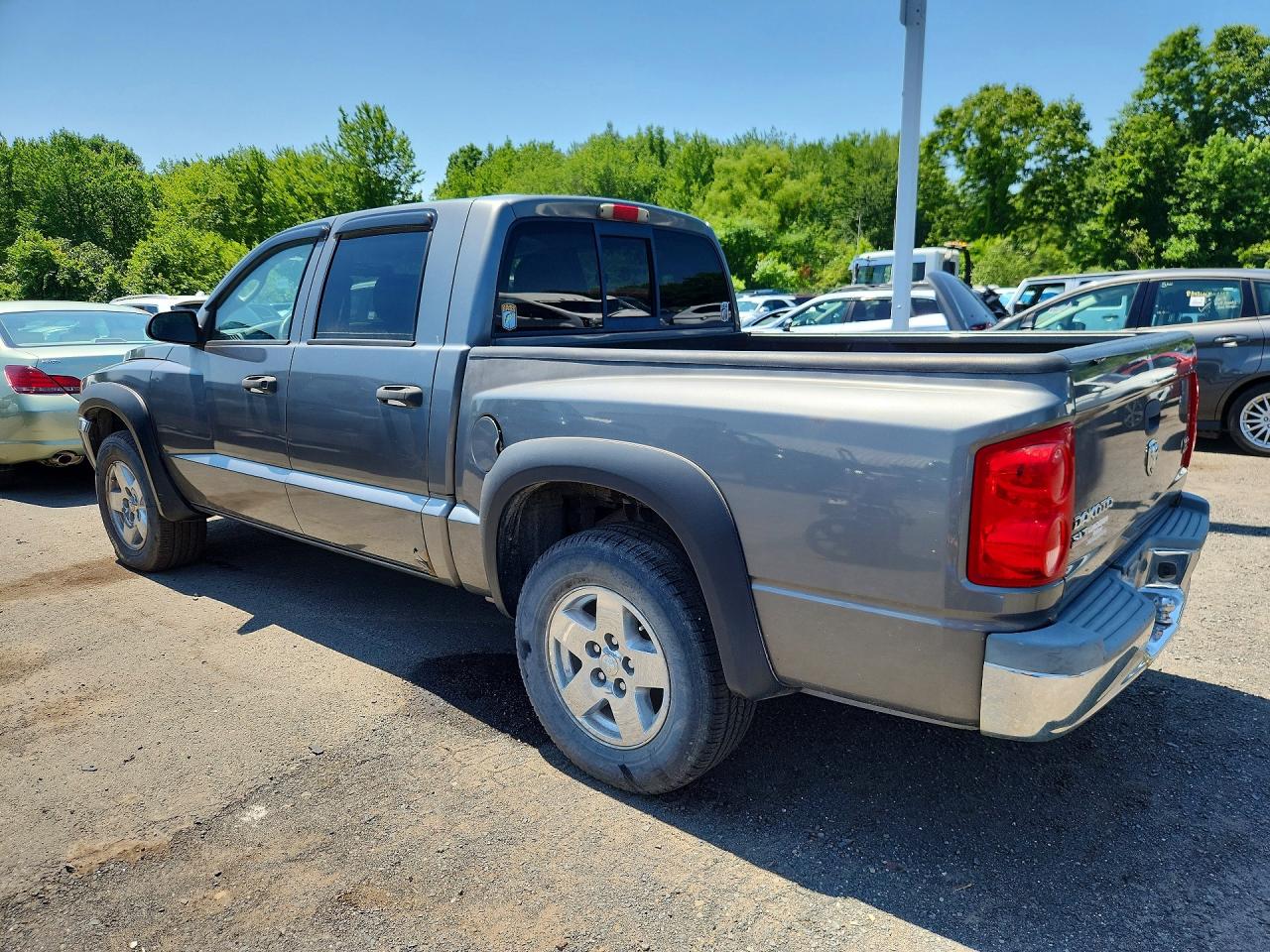 2006 Dodge Dakota Quad Slt Silver vin: 1D7HE48N86S512989