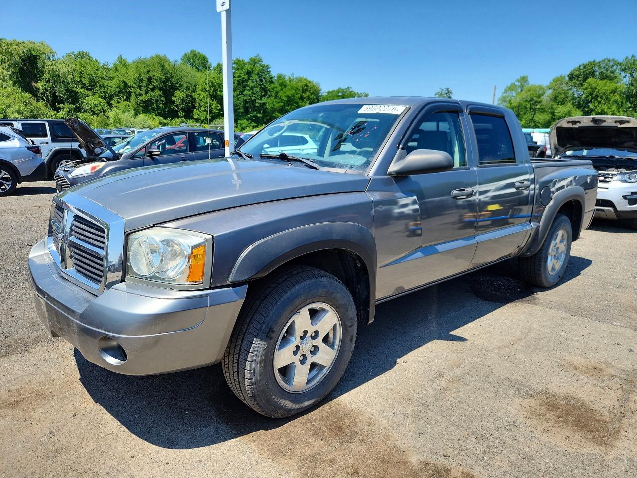 2006 Dodge Dakota Quad Slt Серебряный vin: 1D7HE48N86S512989