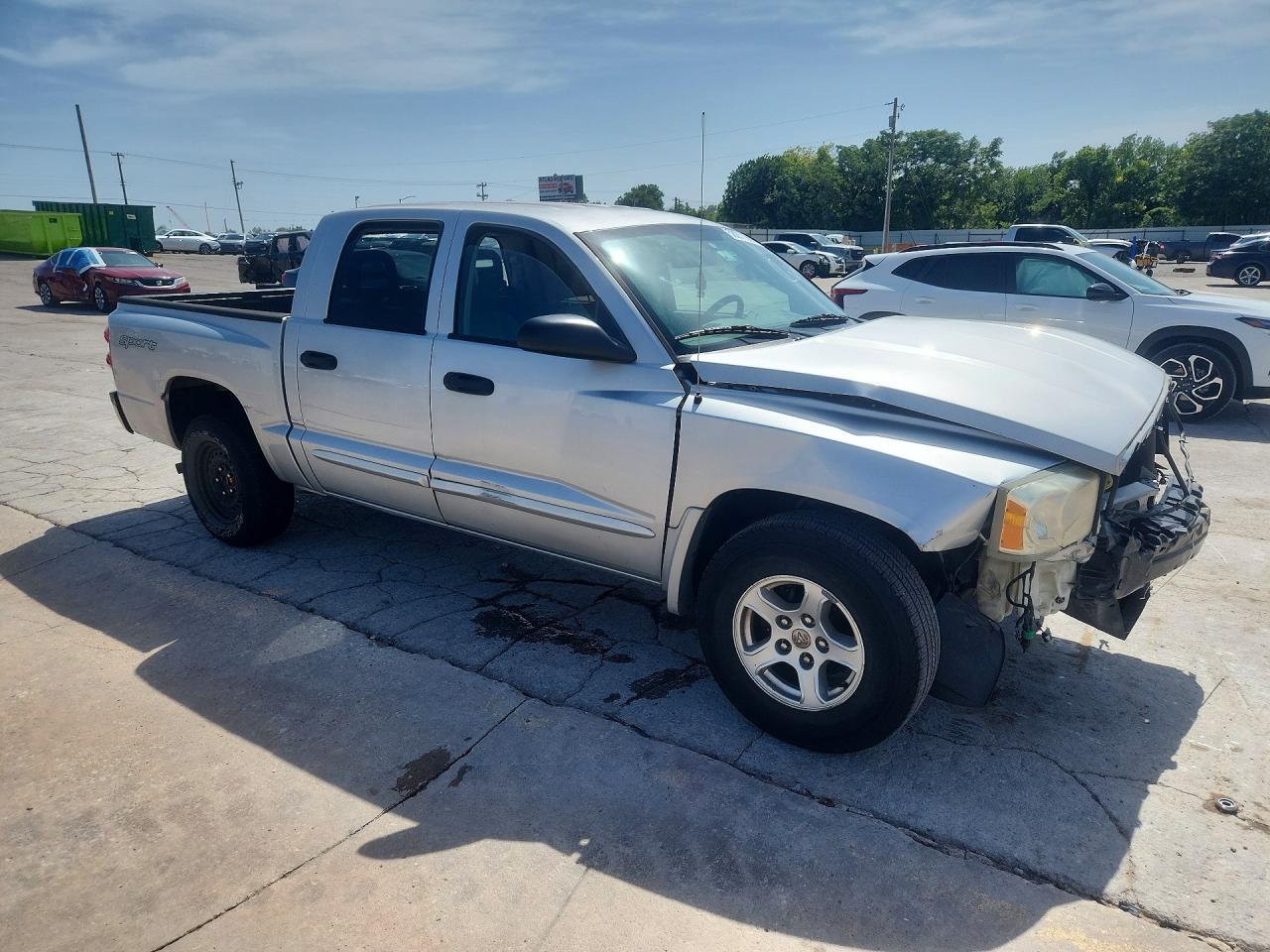 2006 Dodge Dakota Quad Slt Серебряный vin: 1D7HE48N96S616875