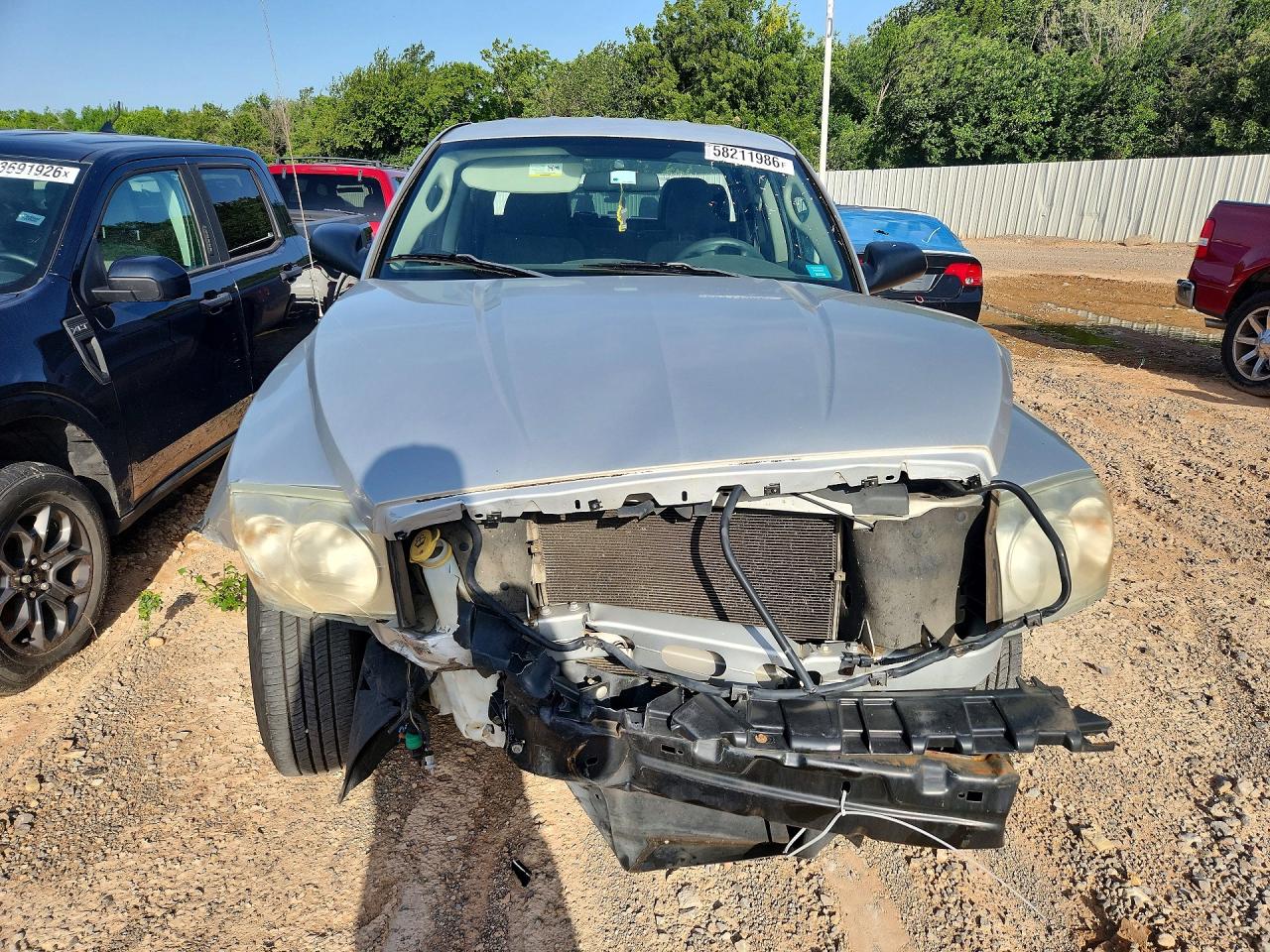 2006 Dodge Dakota Quad Slt Серебряный vin: 1D7HE48N96S616875