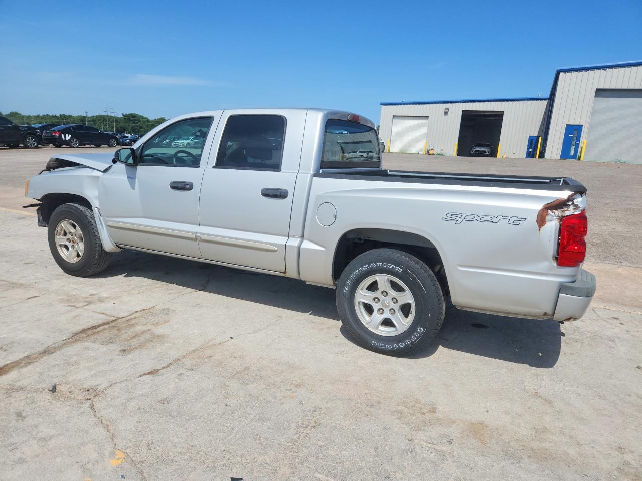 2006 Dodge Dakota Quad Slt Серебряный vin: 1D7HE48N96S616875