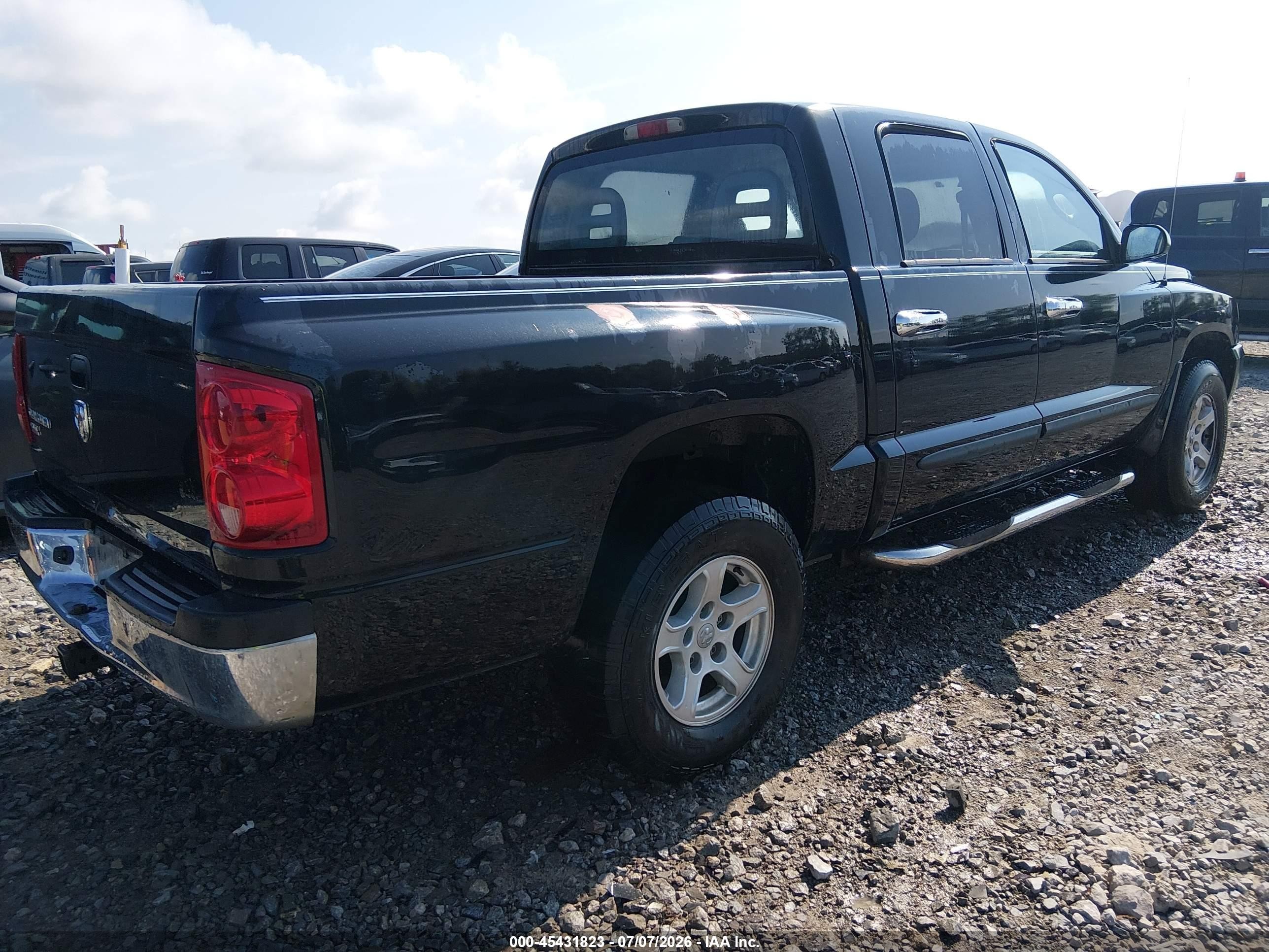 2006 Dodge Dakota Slt Black vin: 1D7HE48N96S703367
