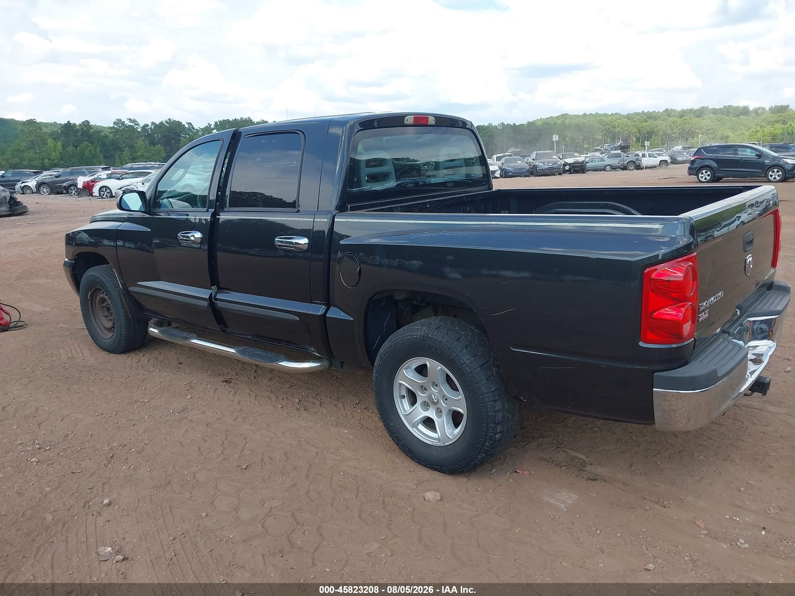2006 Dodge Dakota Slt Black vin: 1D7HE48N96S703367