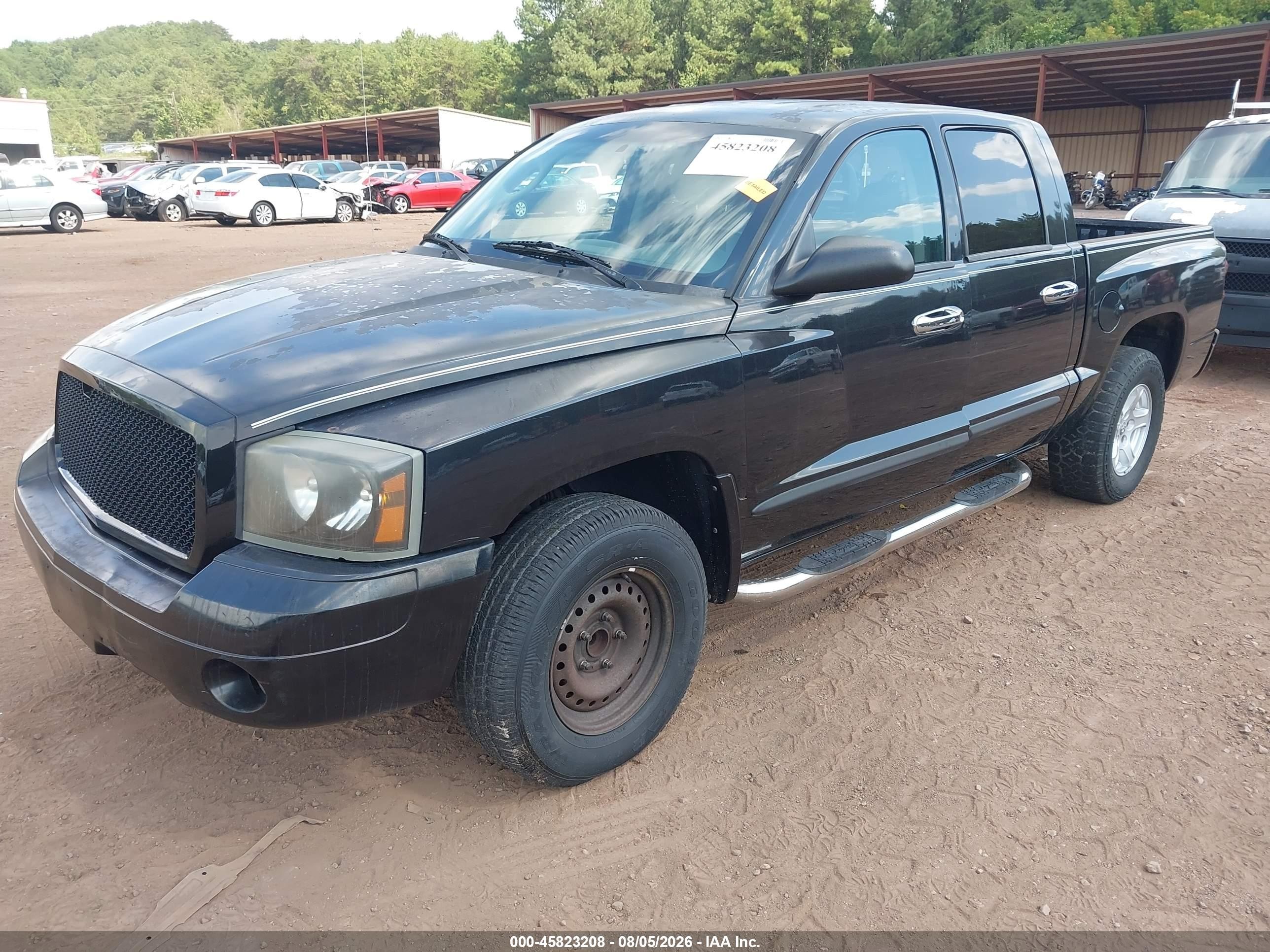 2006 Dodge Dakota Slt Black vin: 1D7HE48N96S703367