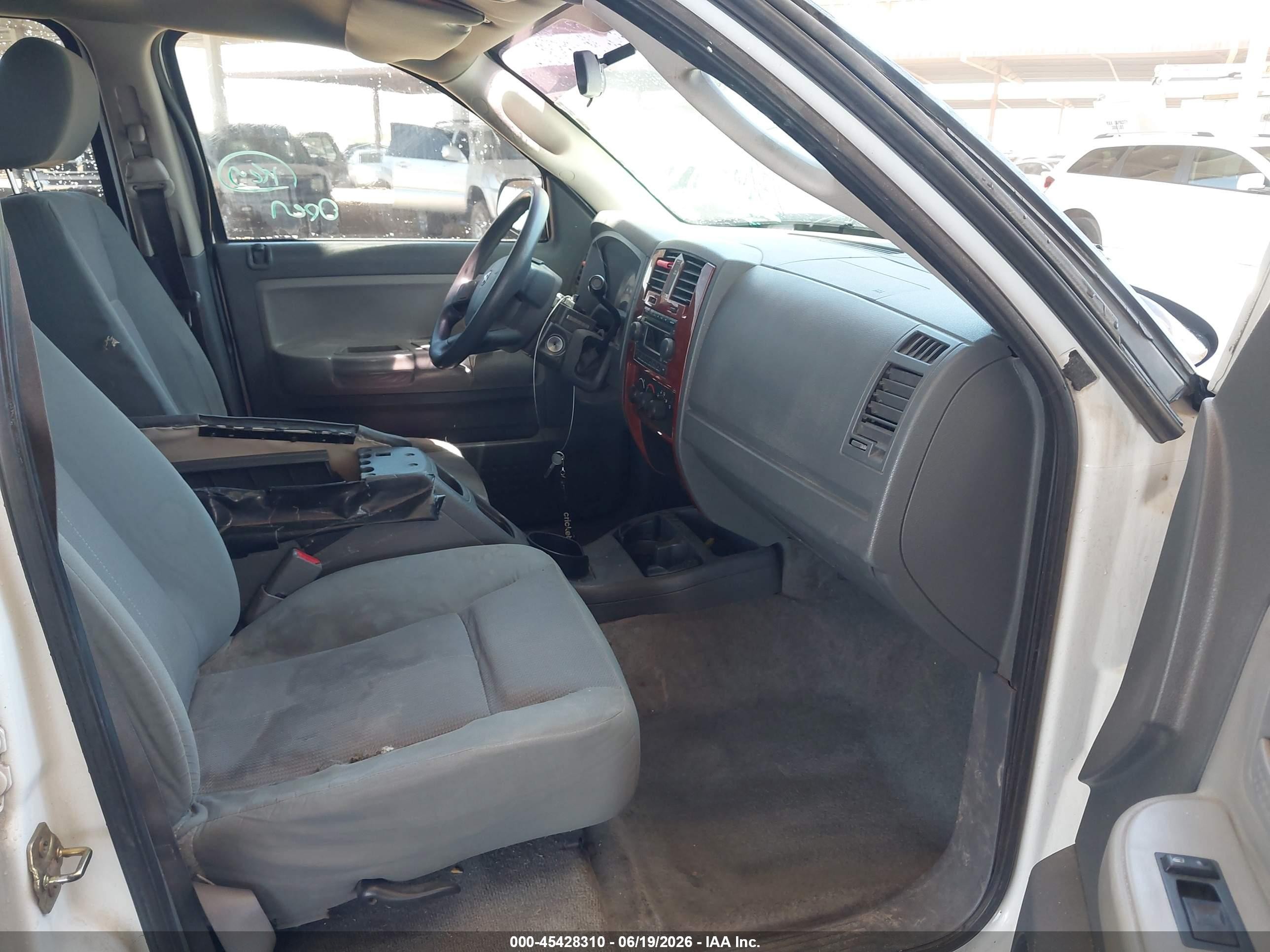2005 Dodge Dakota Slt White vin: 1D7HE48NX5S237656