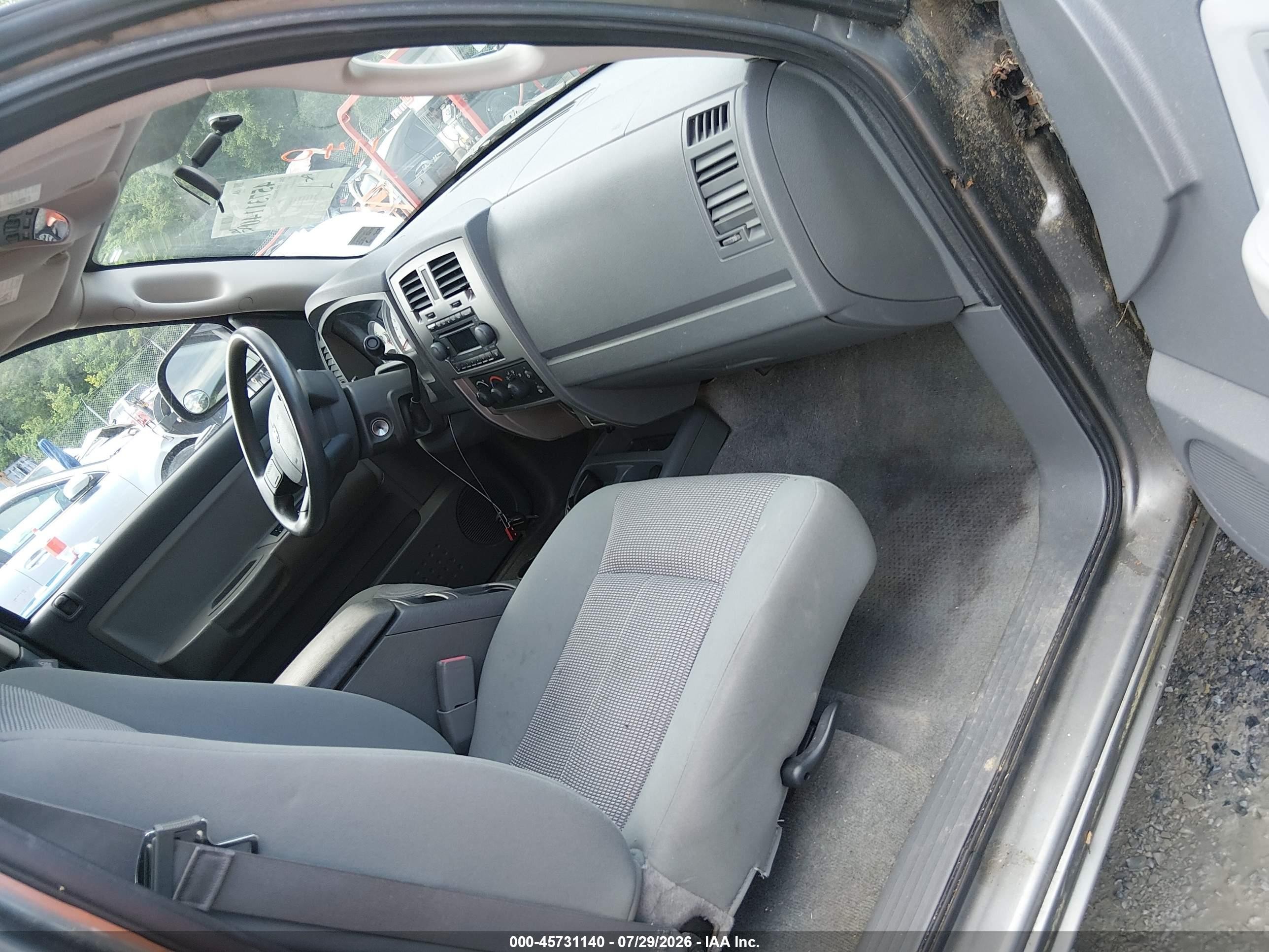 2007 Dodge Dakota Slt Gray vin: 1D7HE48P27S218572