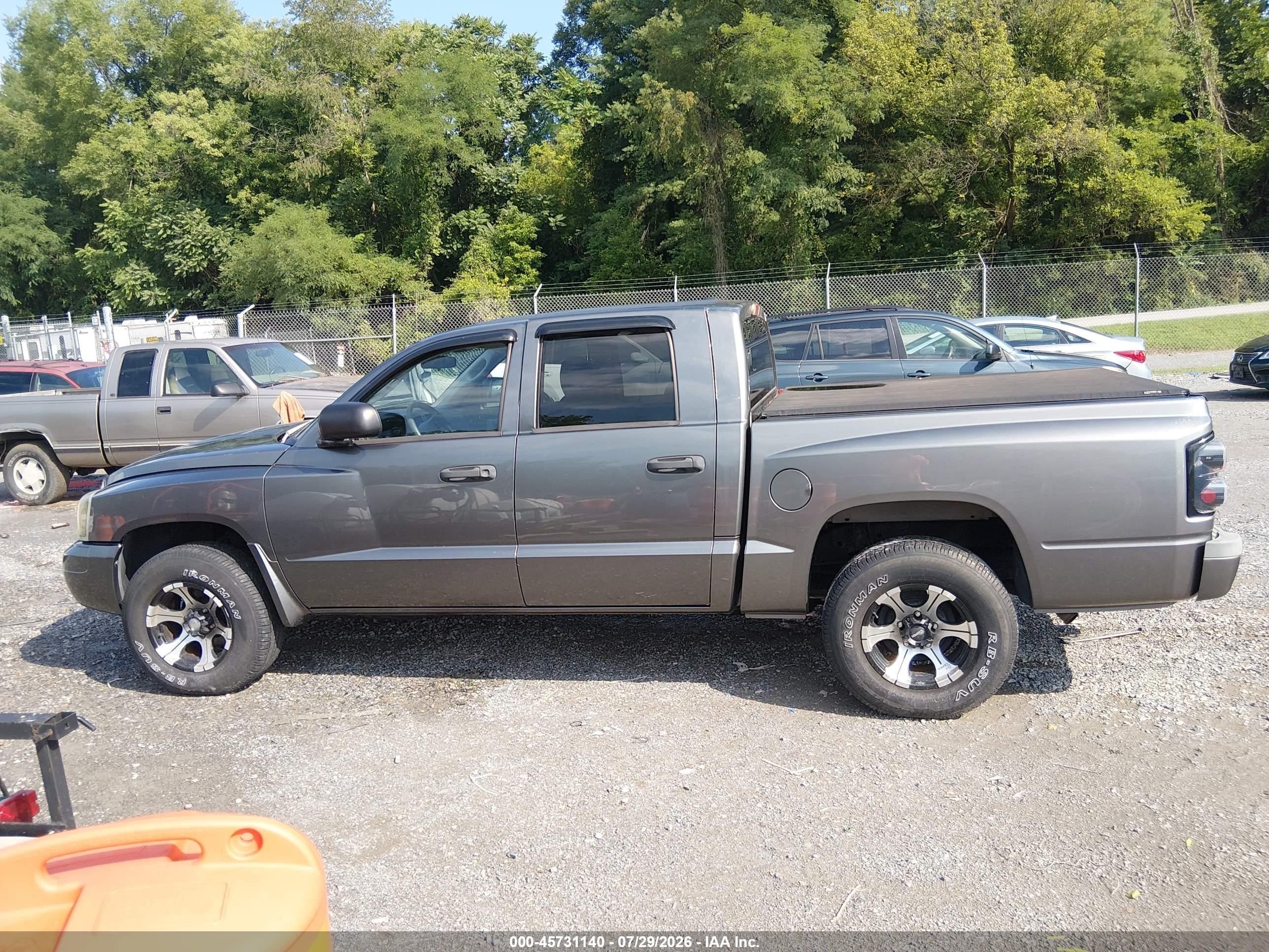 2007 Dodge Dakota Slt Gray vin: 1D7HE48P27S218572