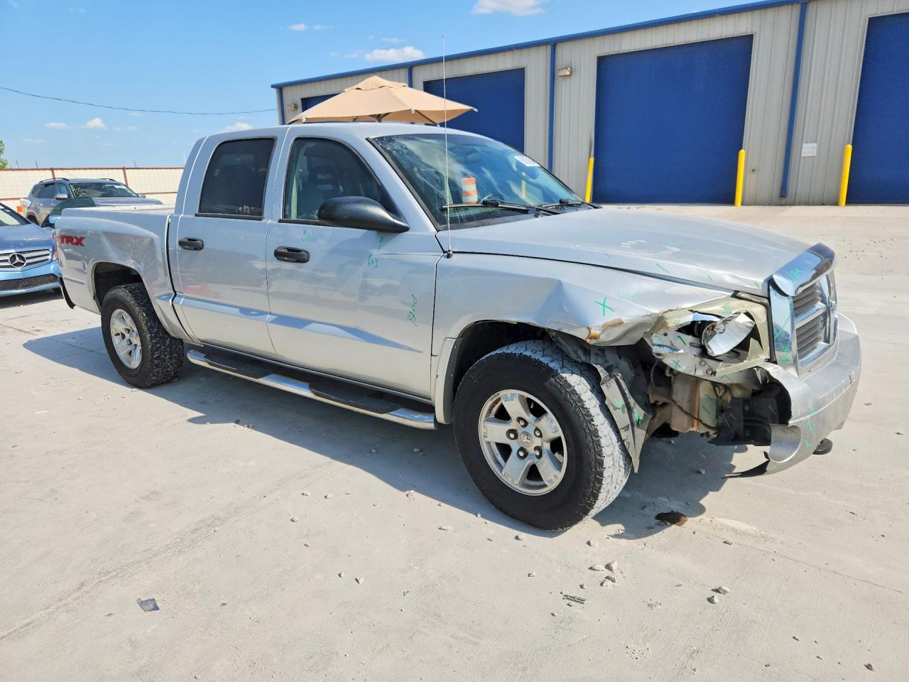 2007 Dodge Dakota Quad Slt White vin: 1D7HE48P67S194020