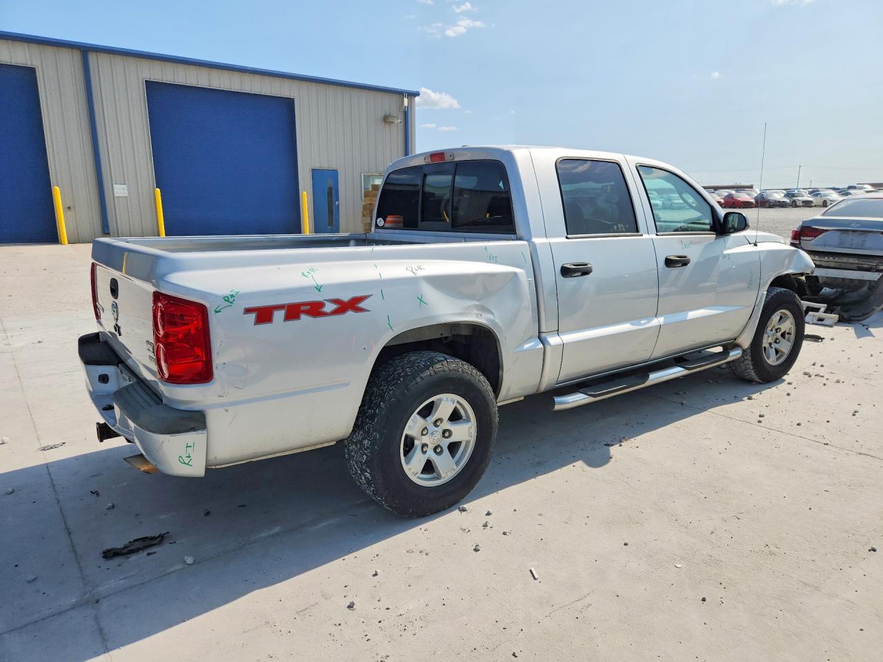 2007 Dodge Dakota Quad Slt White vin: 1D7HE48P67S194020