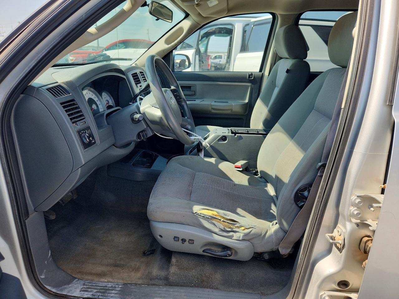 2007 Dodge Dakota Quad Slt White vin: 1D7HE48P67S194020
