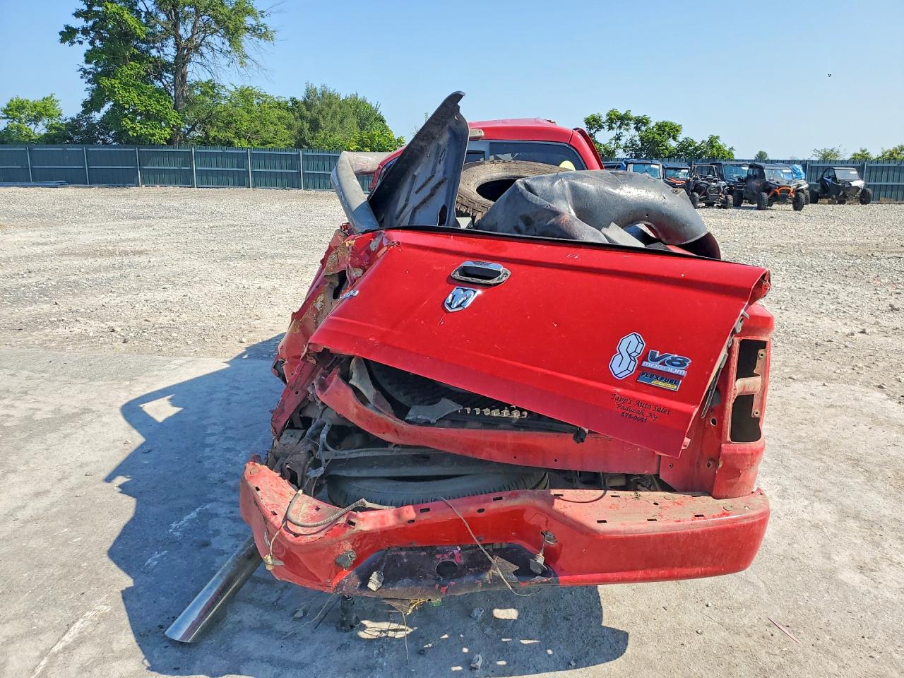 2007 Dodge Dakota Quad Slt Red vin: 1D7HE48P77S207356
