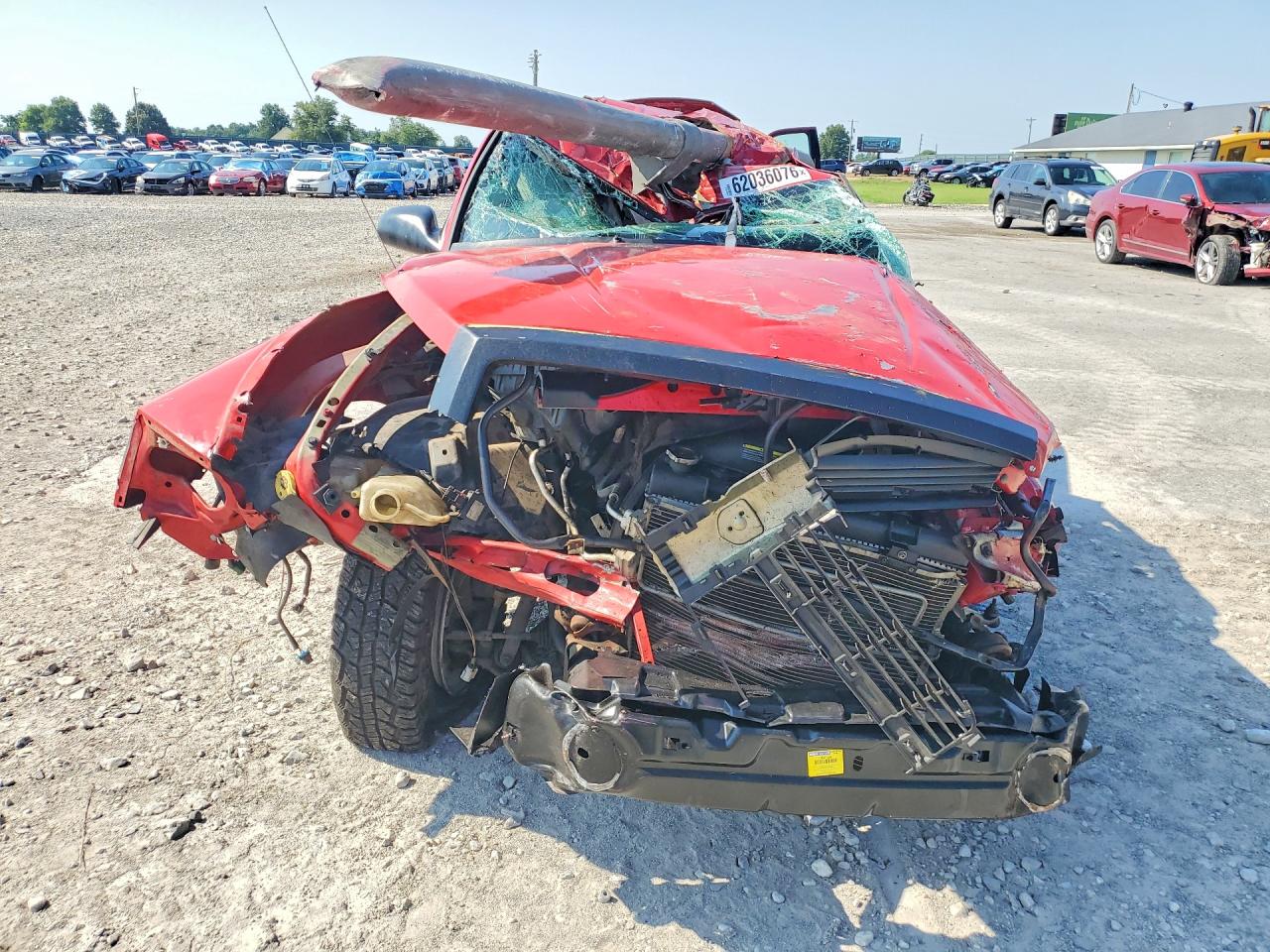2007 Dodge Dakota Quad Slt Red vin: 1D7HE48P77S207356