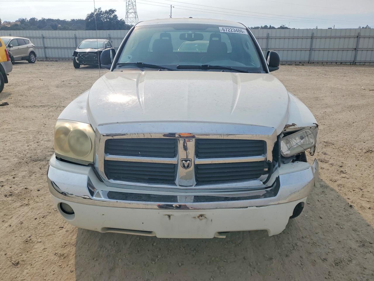 2005 Dodge Dakota Laramie Белый vin: 1D7HE52N25S256412