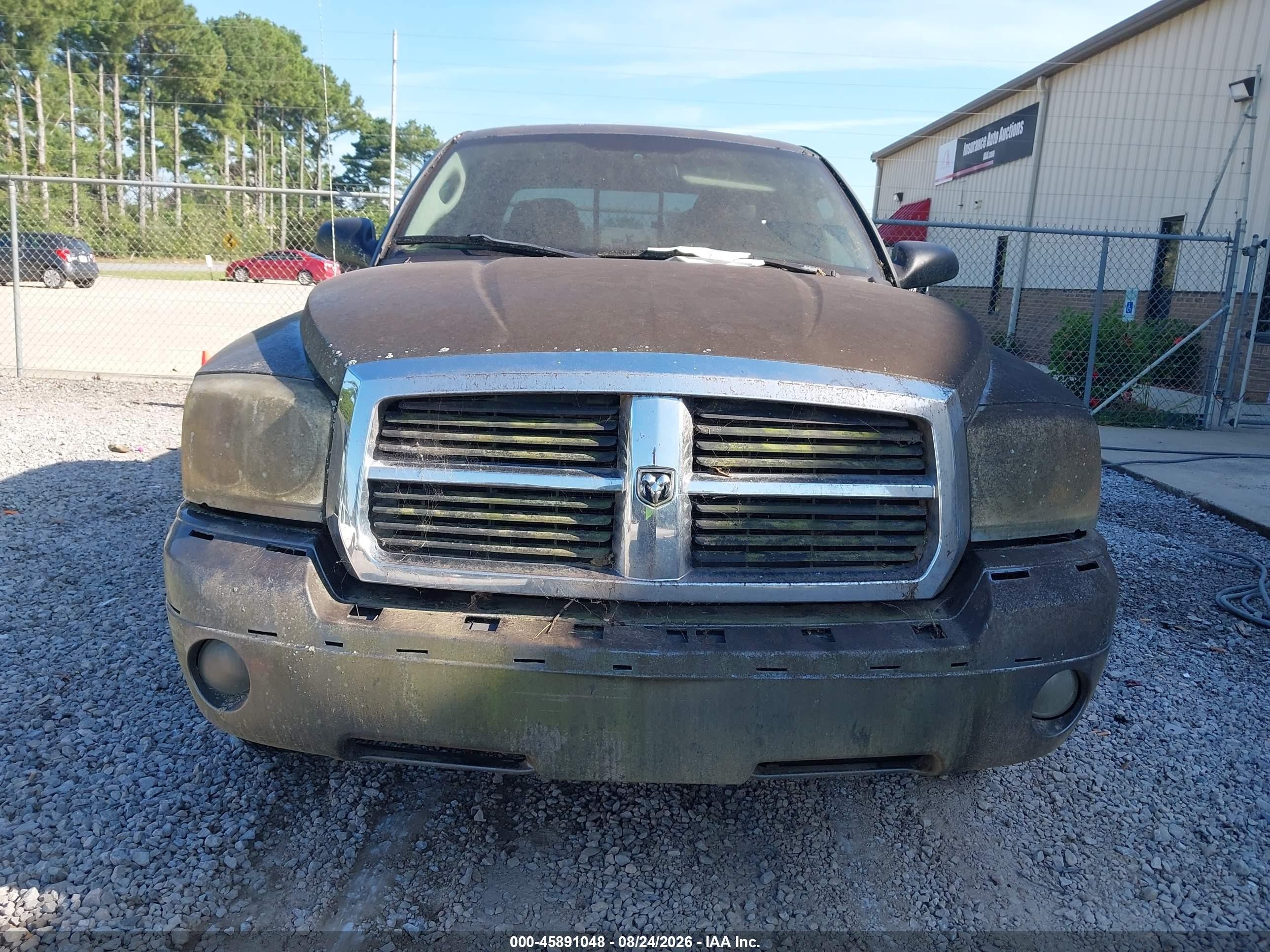 2007 Dodge Dakota Laramie Gray vin: 1D7HE58K37S108091