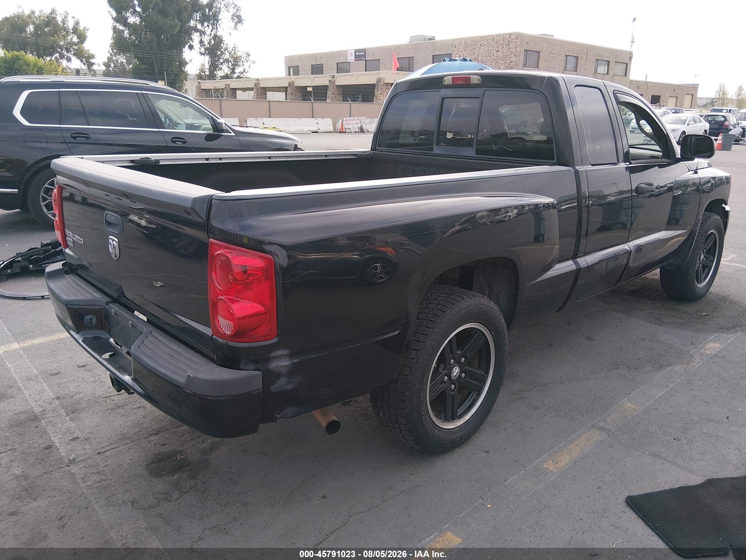2008 Dodge Dakota Sport Black vin: 1D7HE62K38S602323