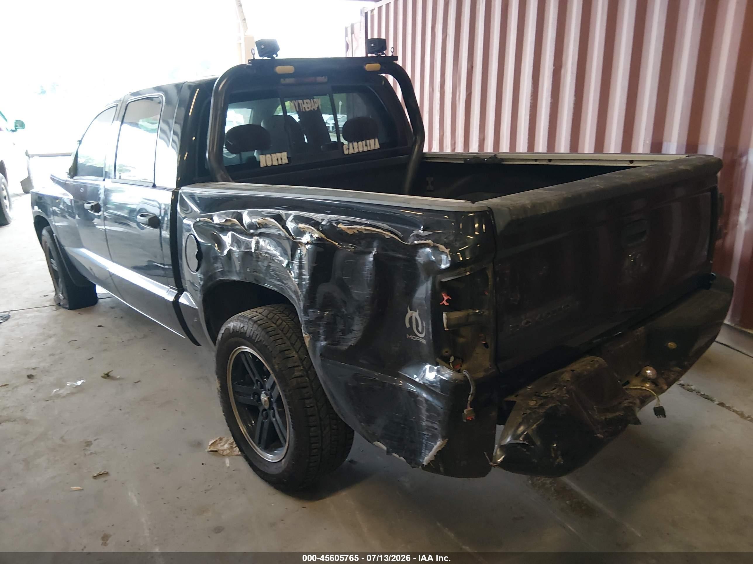 2008 Dodge Dakota Sport Черный vin: 1D7HE68K48S522374