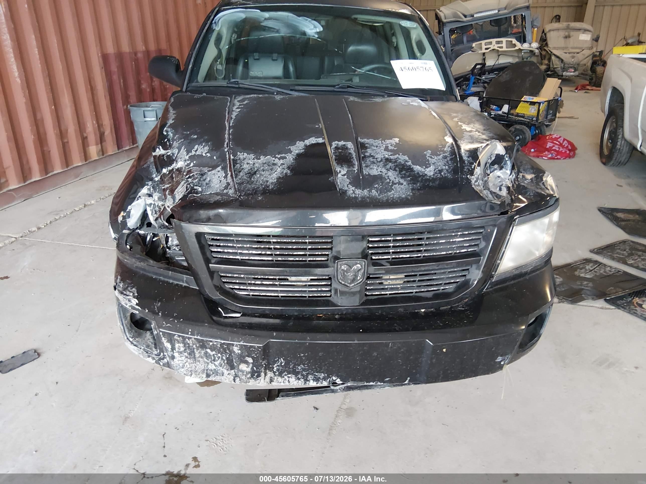 2008 Dodge Dakota Sport Черный vin: 1D7HE68K48S522374