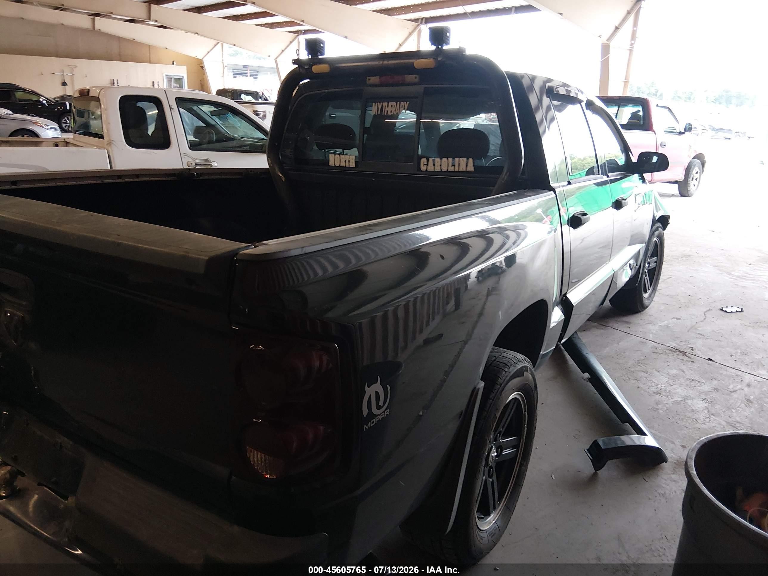 2008 Dodge Dakota Sport Черный vin: 1D7HE68K48S522374