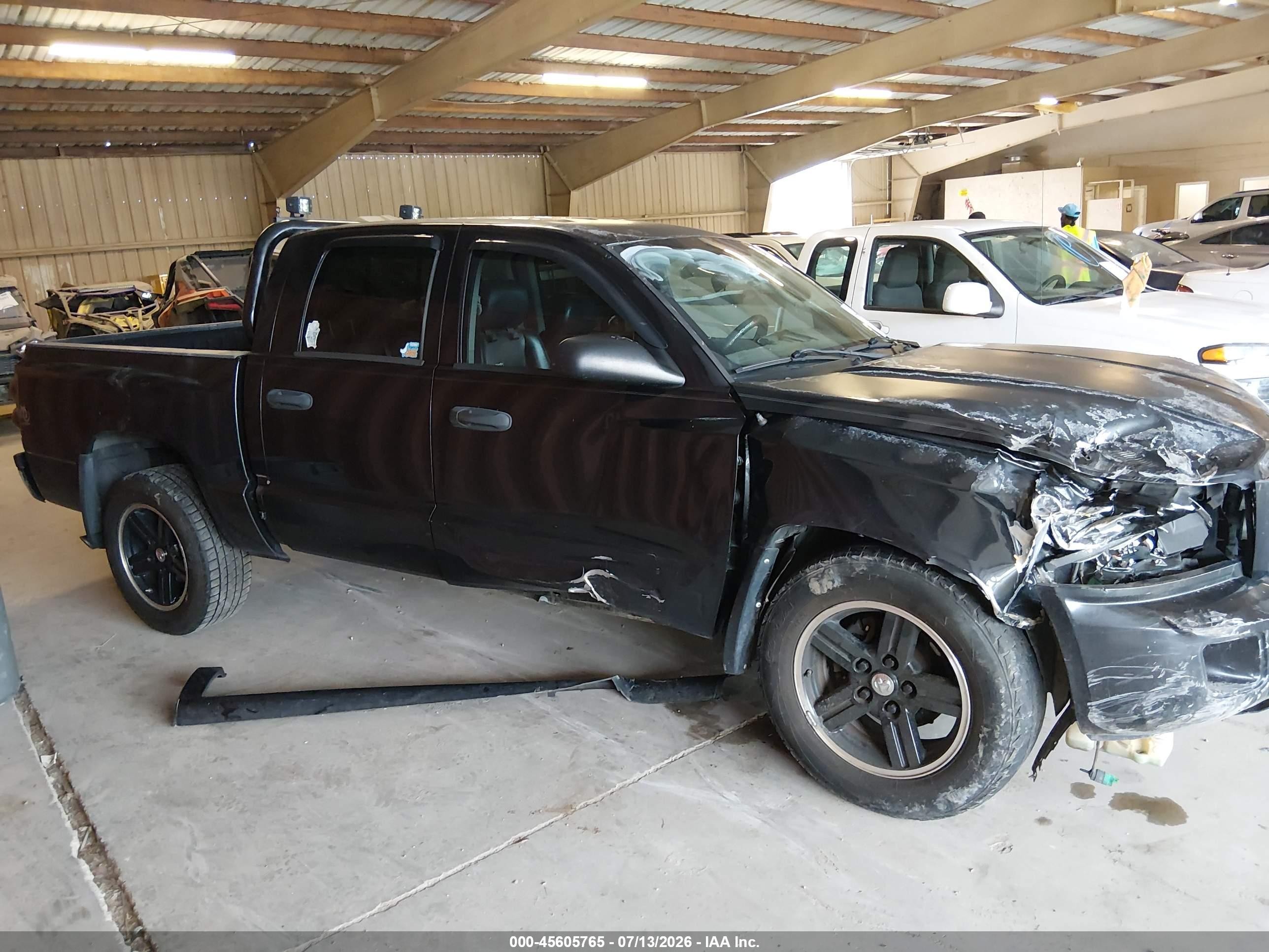 2008 Dodge Dakota Sport Черный vin: 1D7HE68K48S522374
