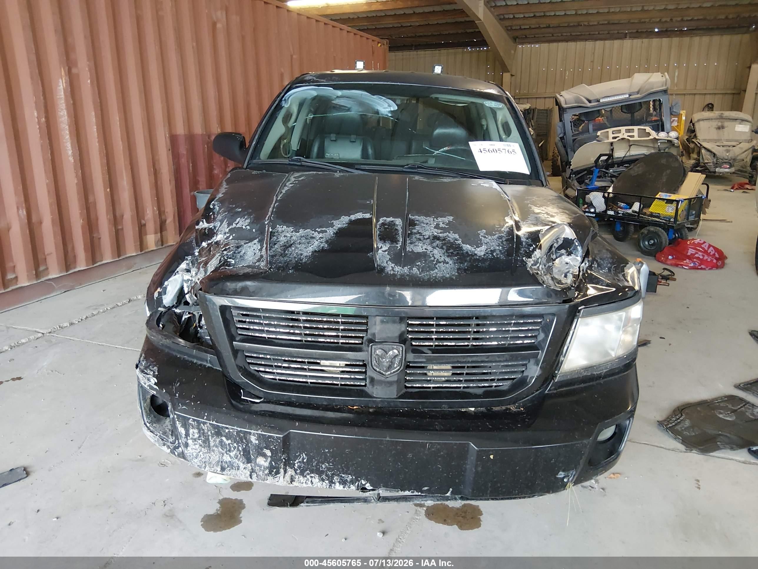 2008 Dodge Dakota Sport Черный vin: 1D7HE68K48S522374