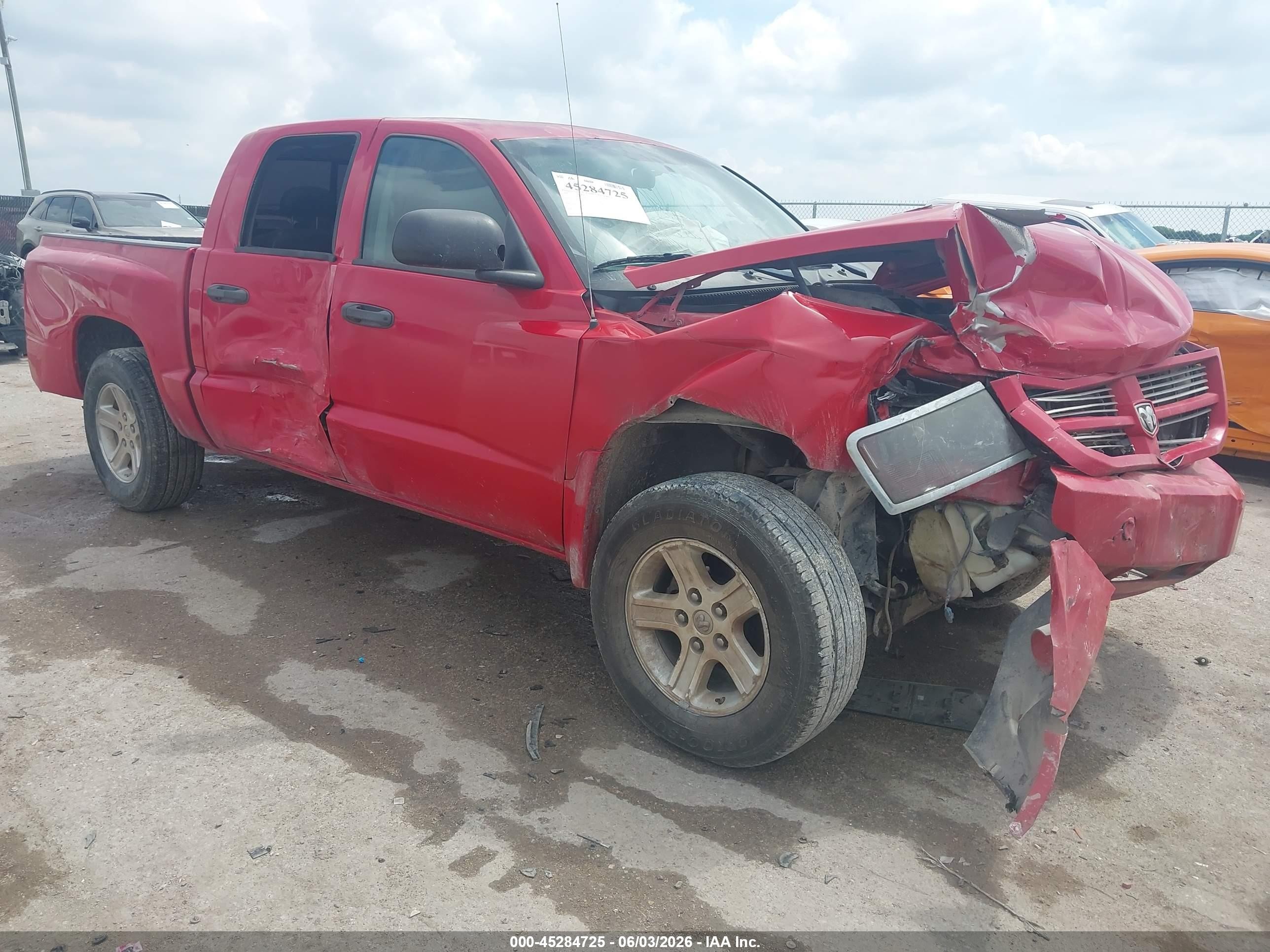 2008 Dodge Dakota Sport Красный vin: 1D7HE68N48S612845