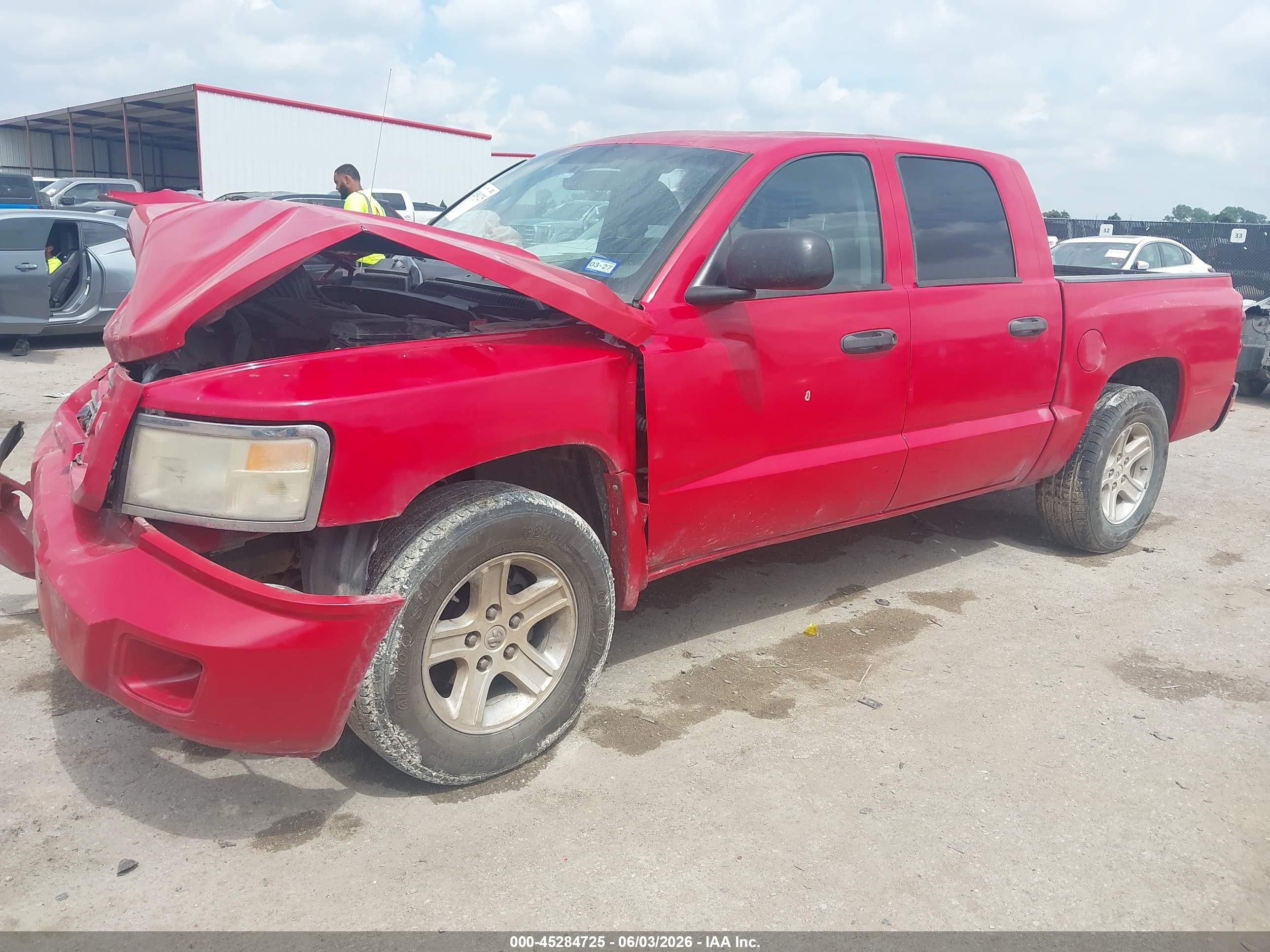 2008 Dodge Dakota Sport Красный vin: 1D7HE68N48S612845