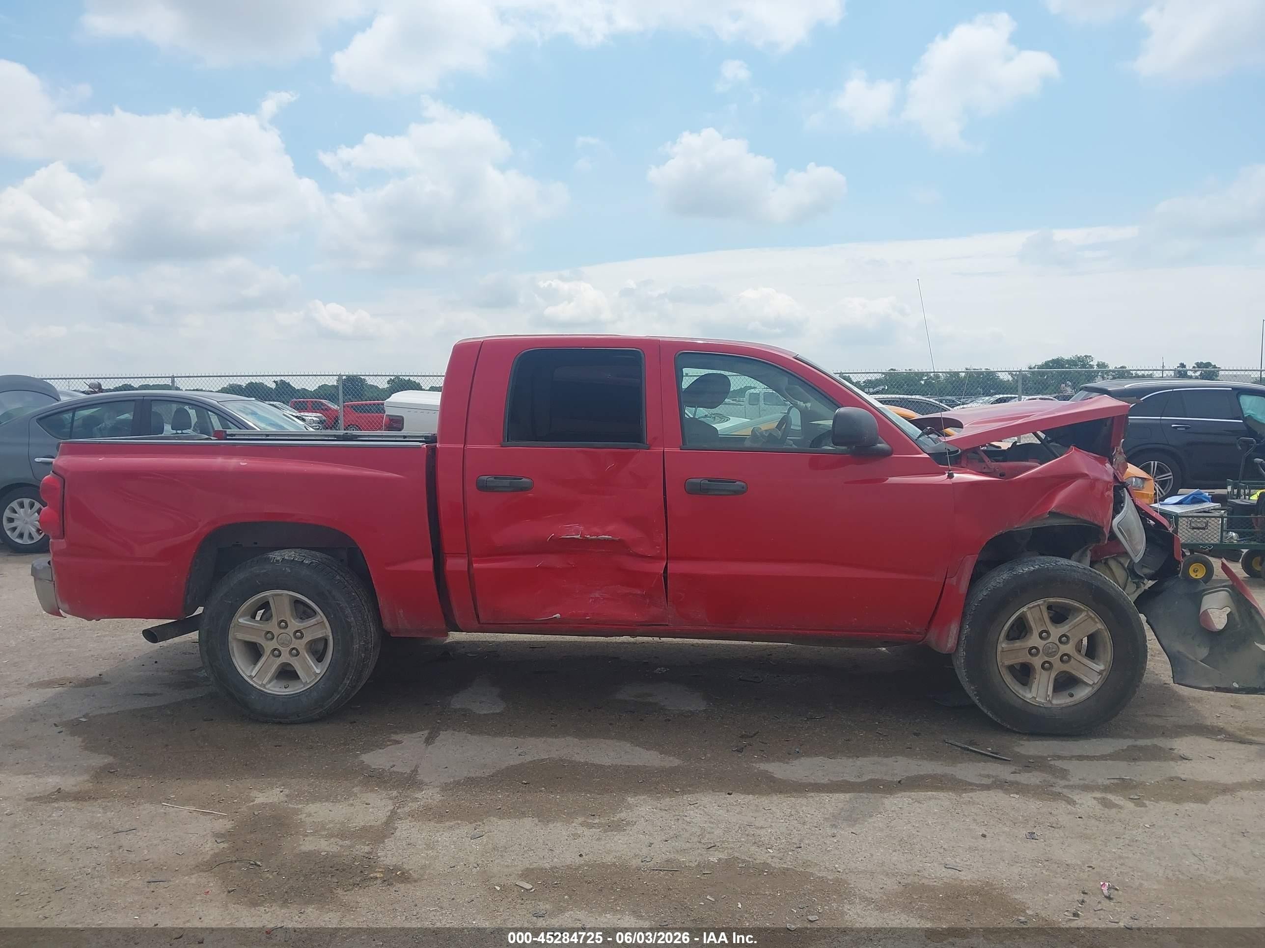 2008 Dodge Dakota Sport Красный vin: 1D7HE68N48S612845