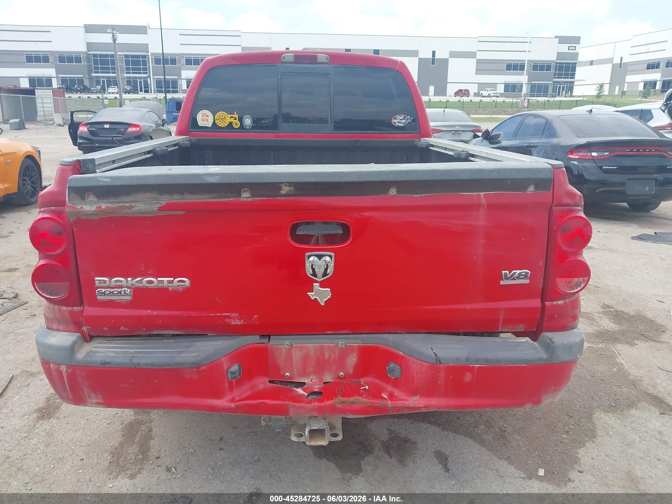 2008 Dodge Dakota Sport Красный vin: 1D7HE68N48S612845