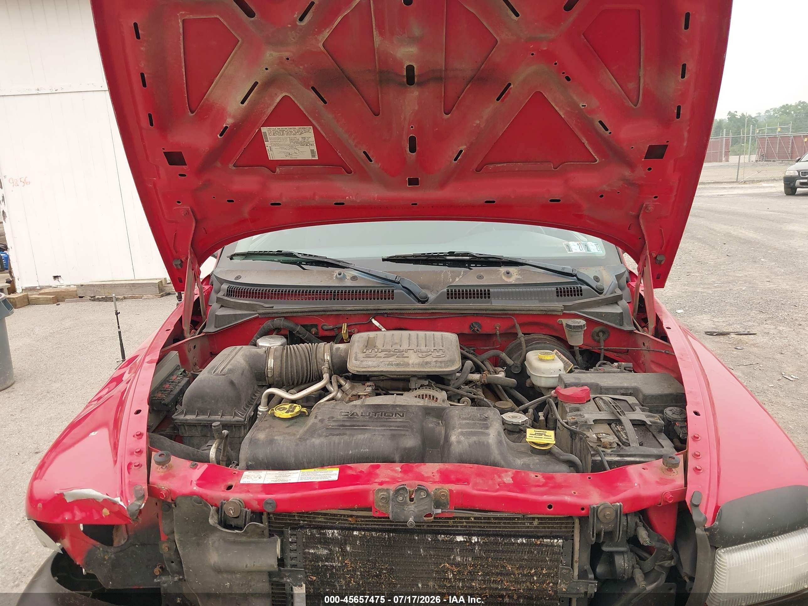 2004 Dodge Dakota   Red vin: 1D7HG12K44S704608