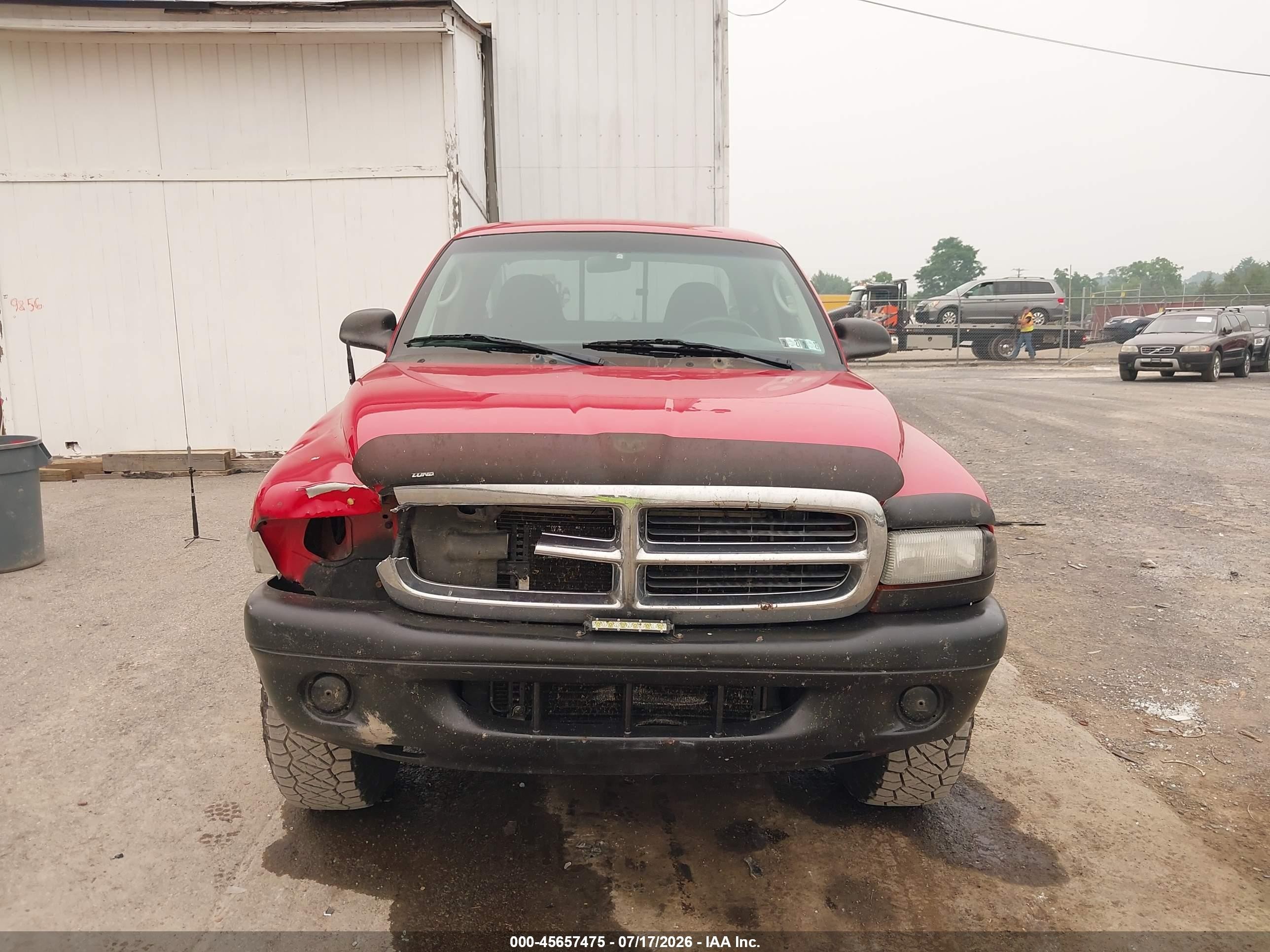 2004 Dodge Dakota   Red vin: 1D7HG12K44S704608