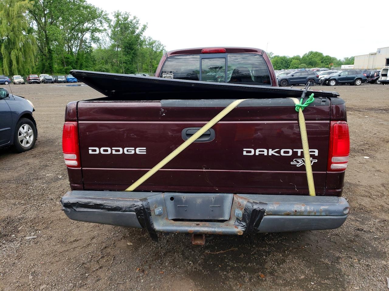 2004 Dodge Dakota Sxt Burgundy vin: 1D7HG12K54S608809