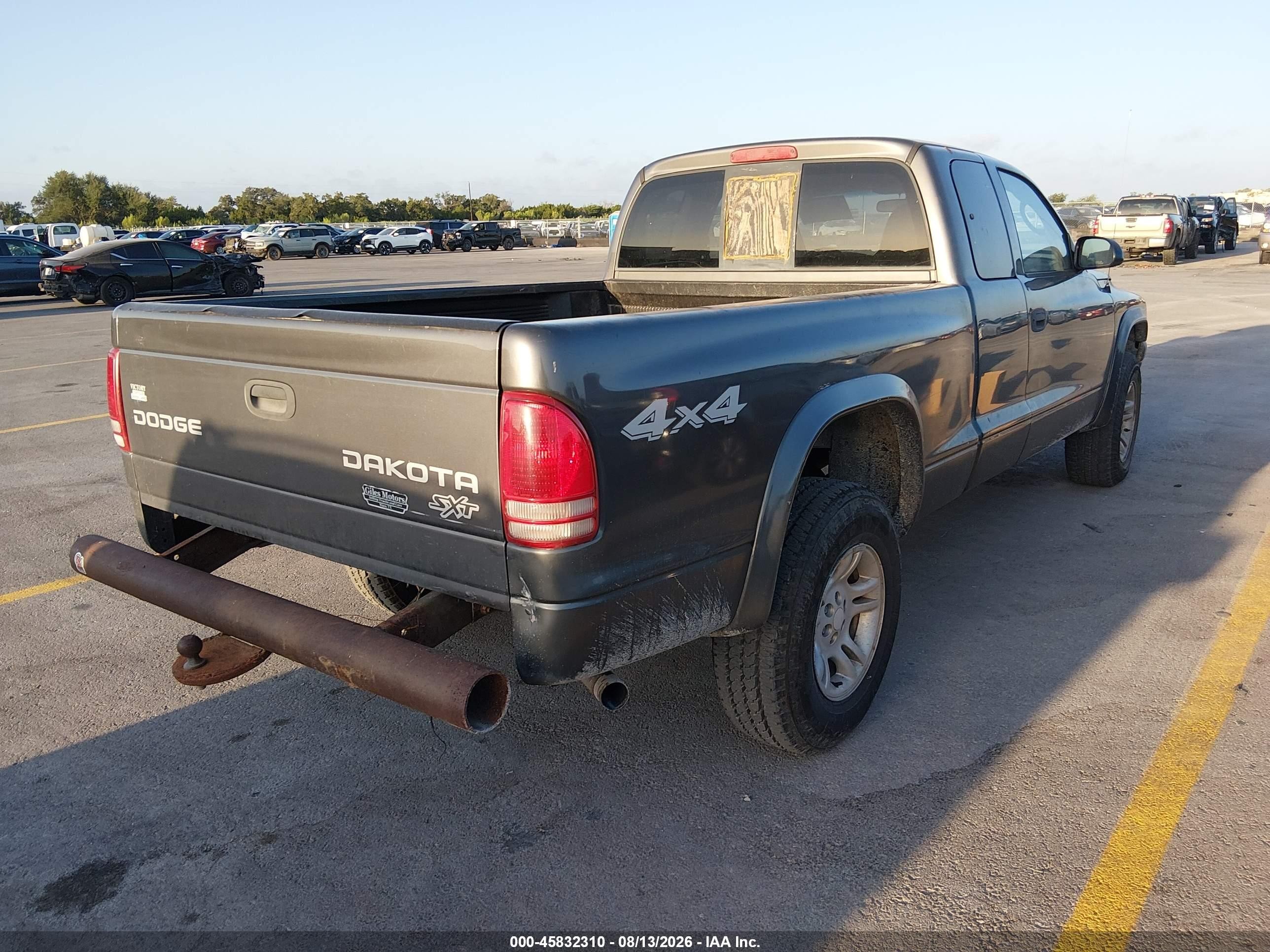 2004 Dodge Dakota   Gray vin: 1D7HG12K74S664136