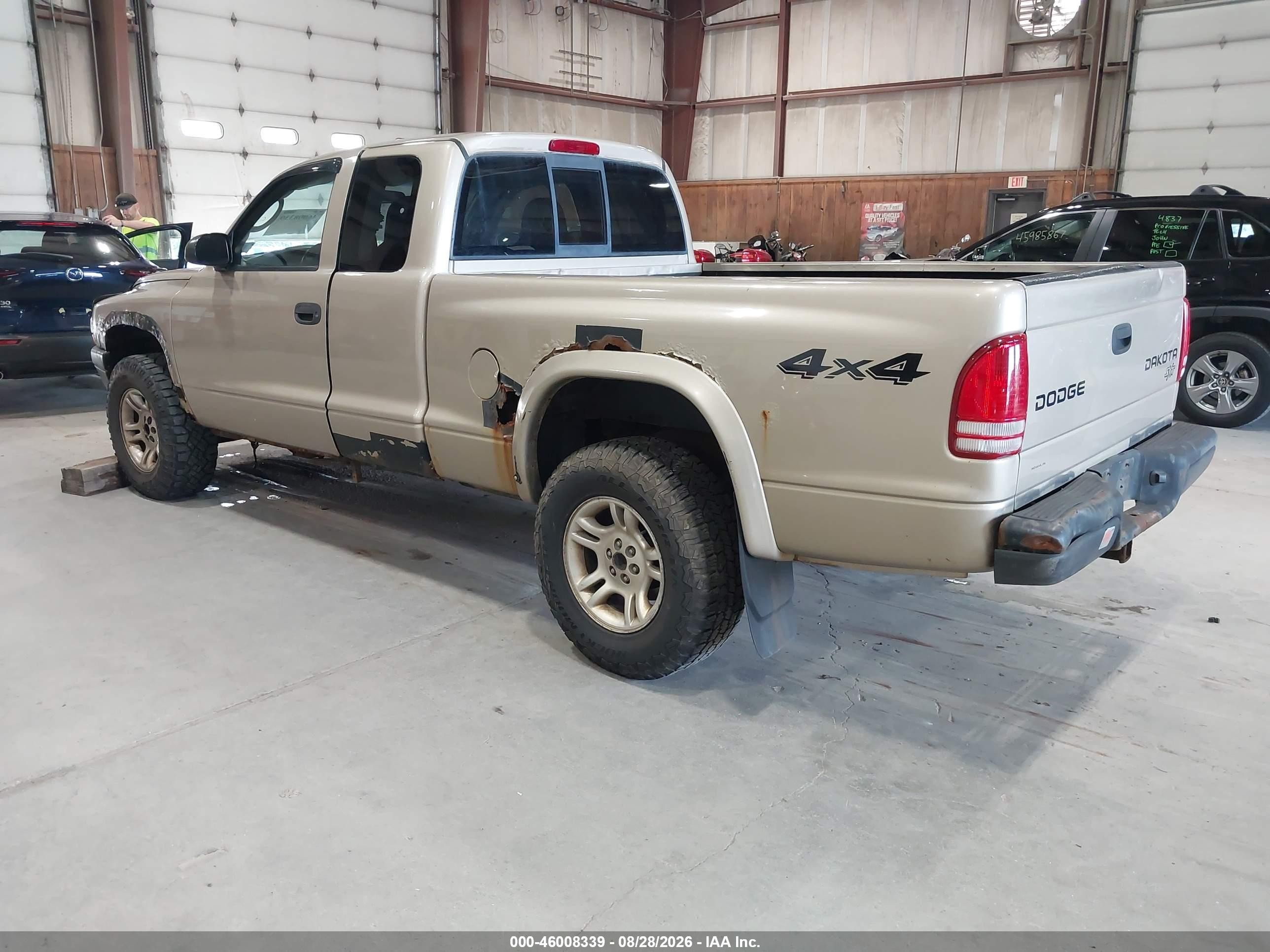2003 Dodge Dakota   Beige vin: 1D7HG12X33S326047