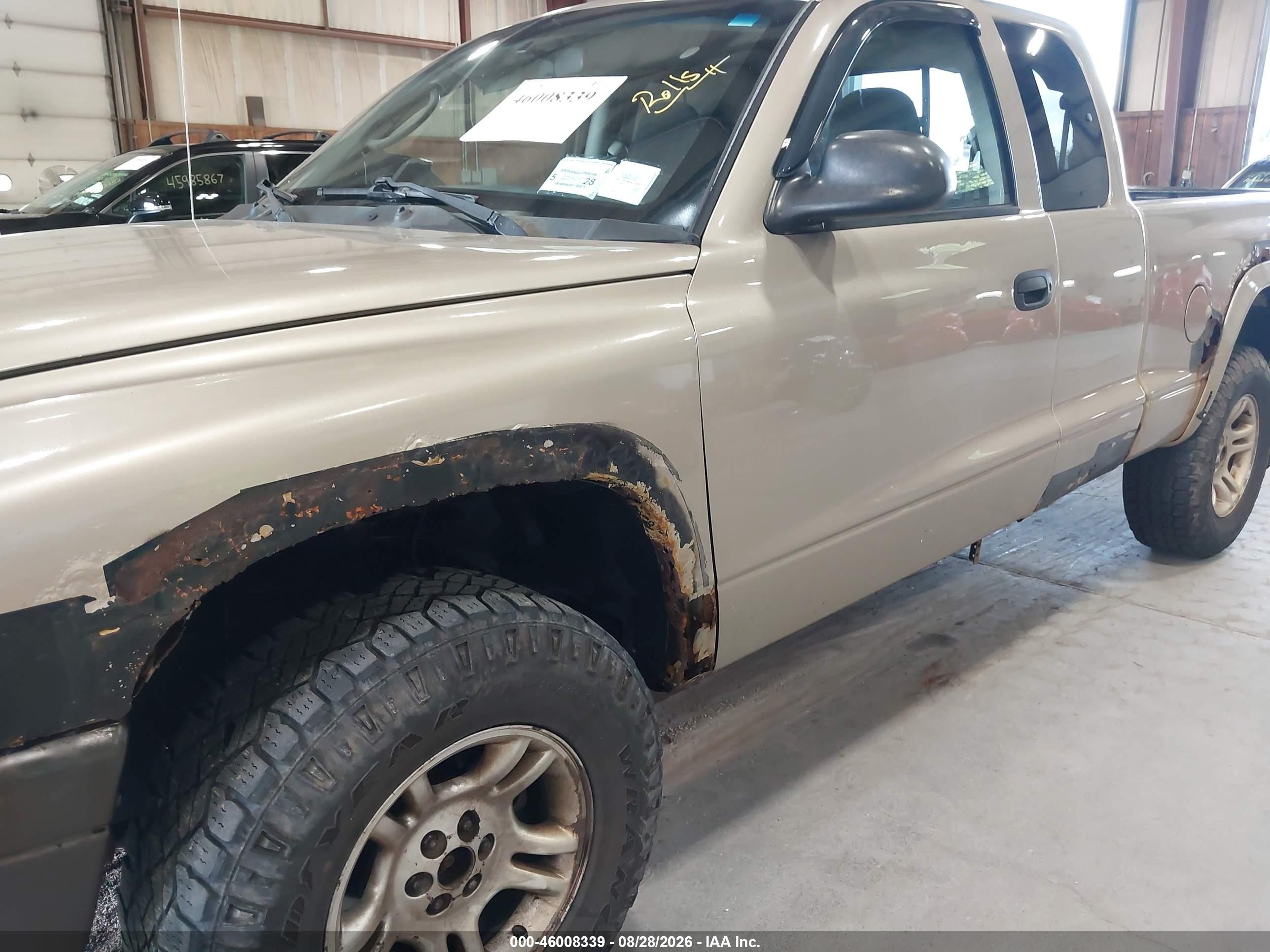 2003 Dodge Dakota   Beige vin: 1D7HG12X33S326047