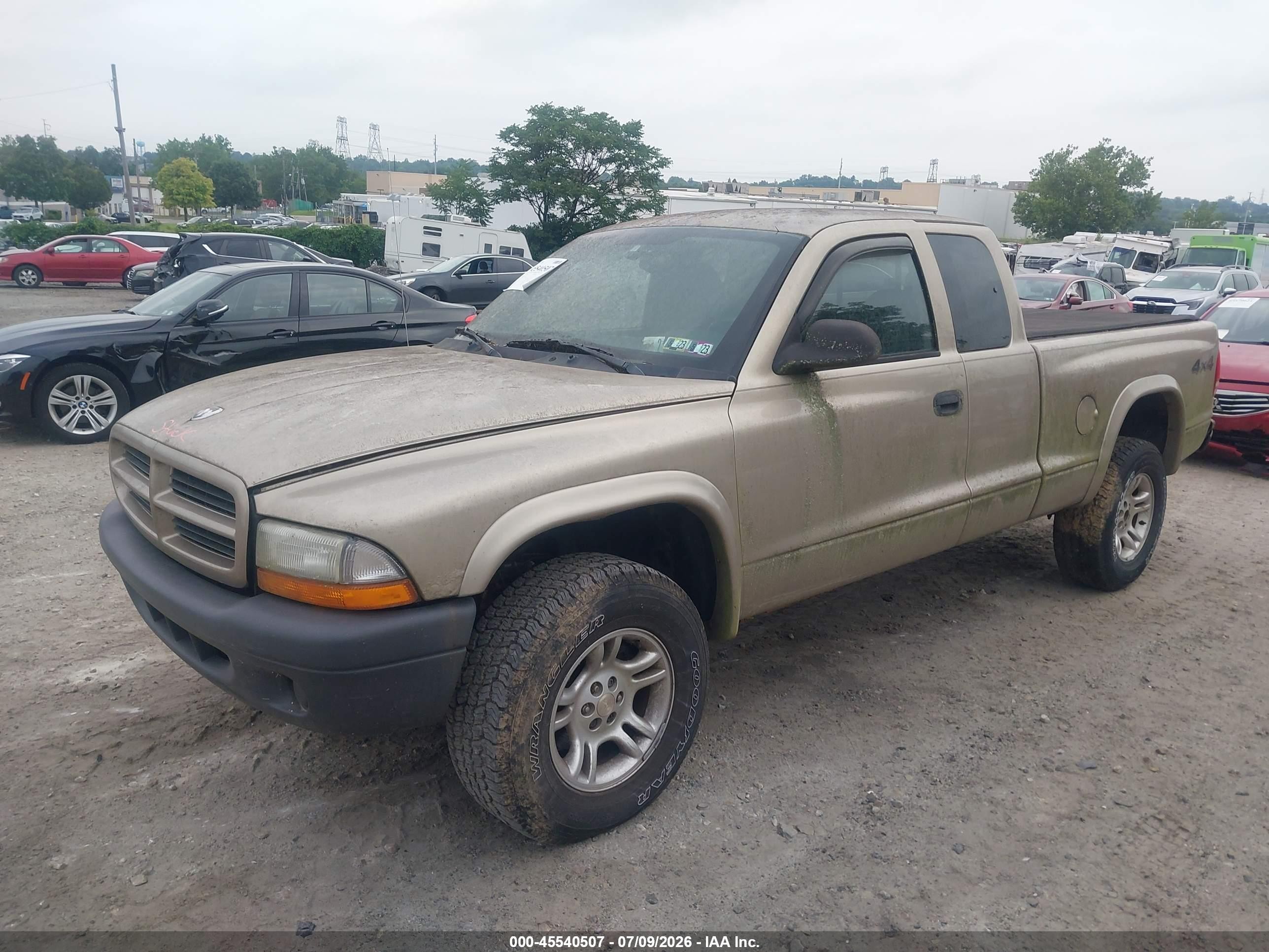 2003 Dodge Dakota   Gold vin: 1D7HG12X53S369823