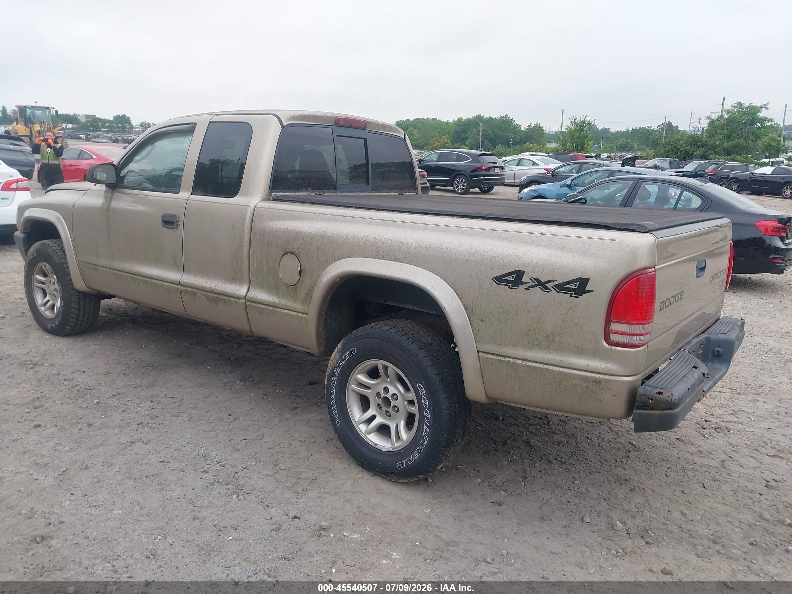 2003 Dodge Dakota   Gold vin: 1D7HG12X53S369823