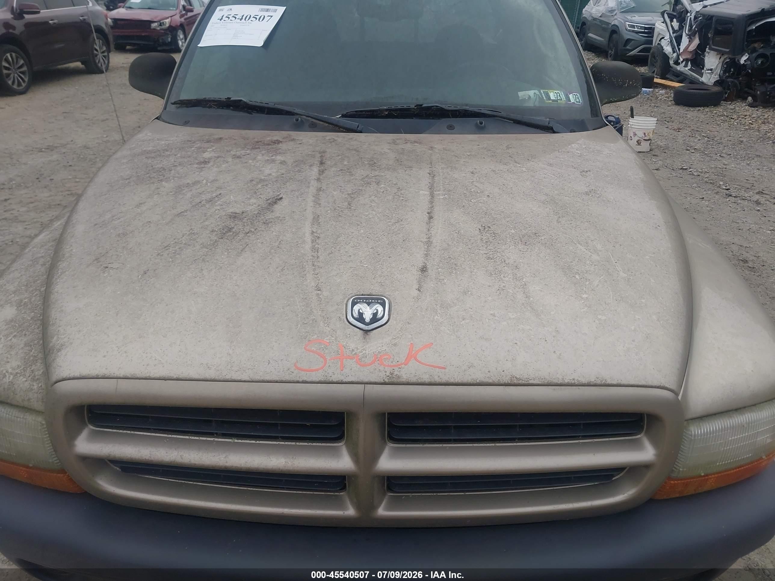 2003 Dodge Dakota   Gold vin: 1D7HG12X53S369823