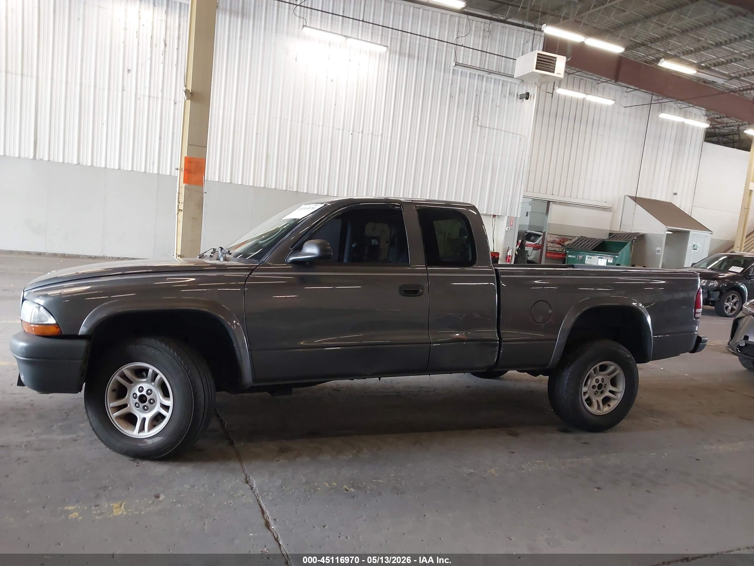 2003 Dodge Dakota   Серебряный vin: 1D7HG12X73S238148