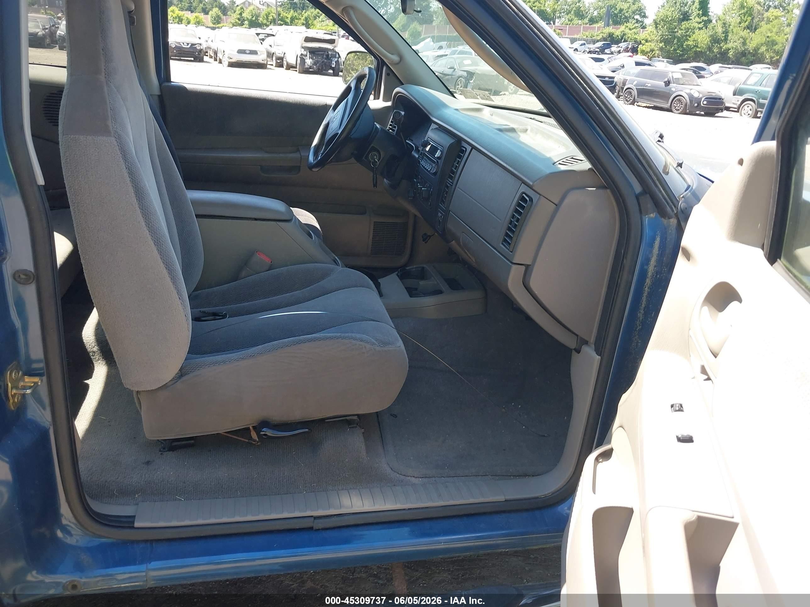2004 Dodge Dakota Sport Light Blue vin: 1D7HG32N24S709506