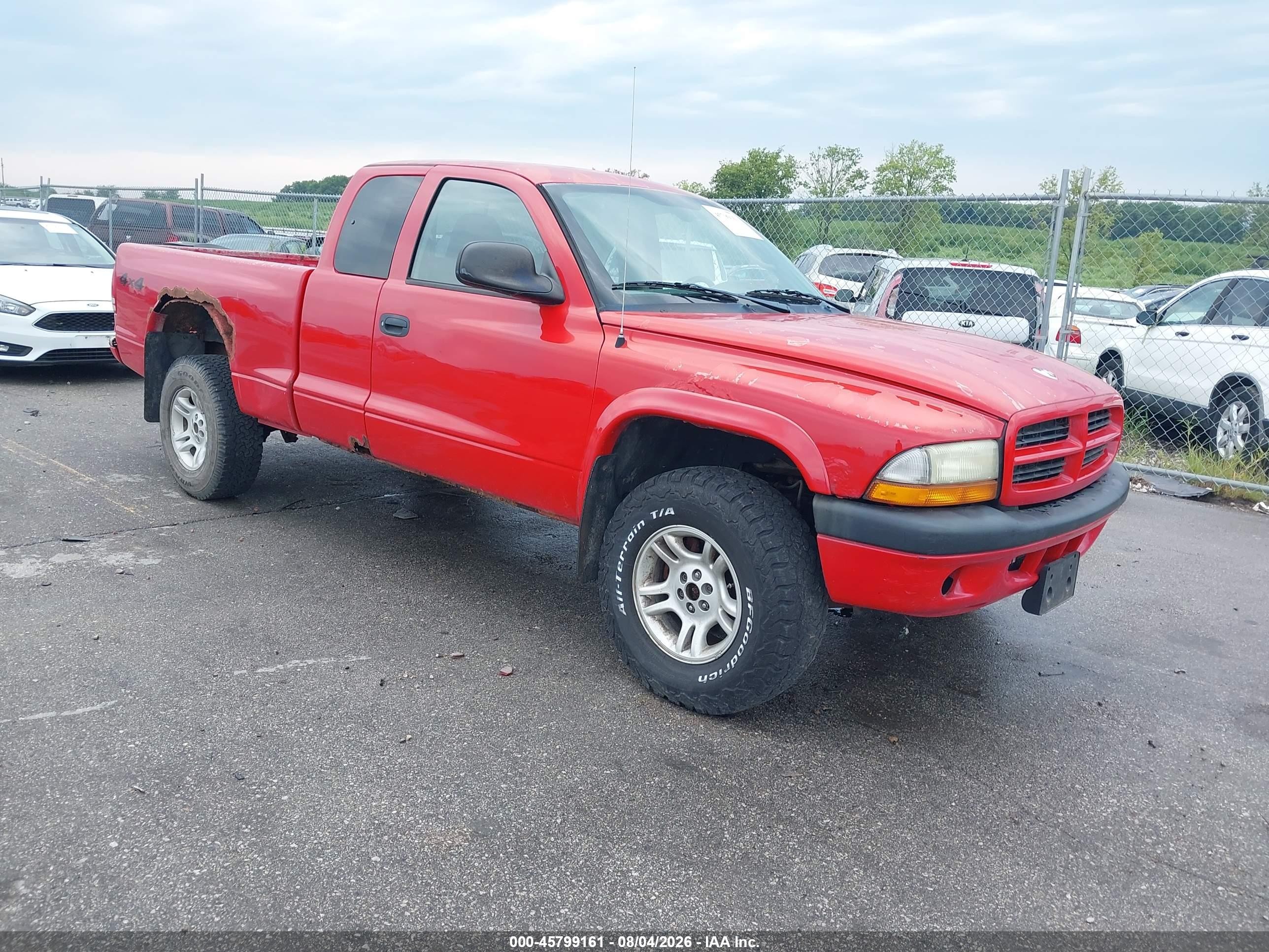 2003 Dodge Dakota Sport Red vin: 1D7HG32N33S170800