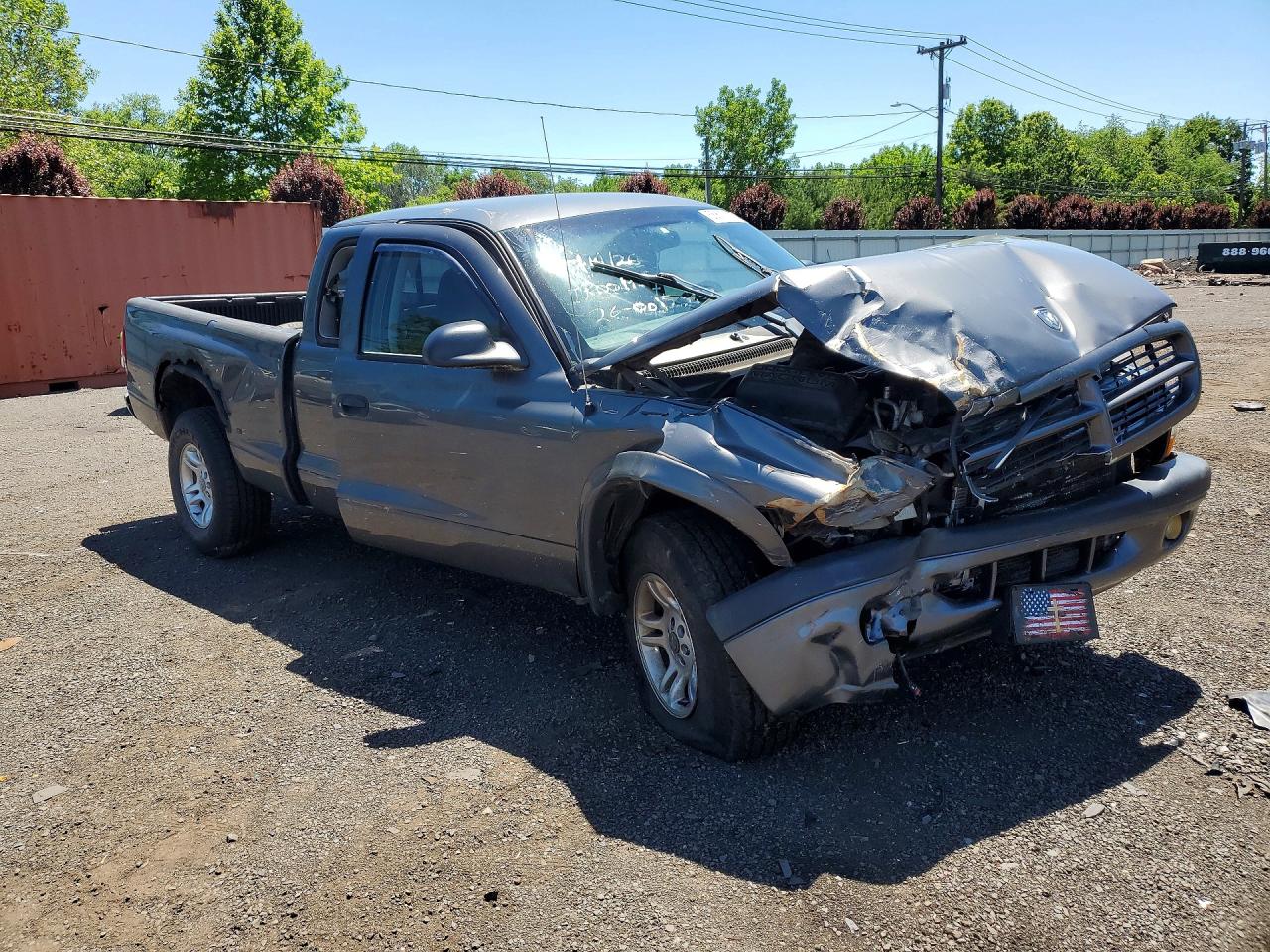 2003 Dodge Dakota Sport Серый vin: 1D7HG32N93S226562