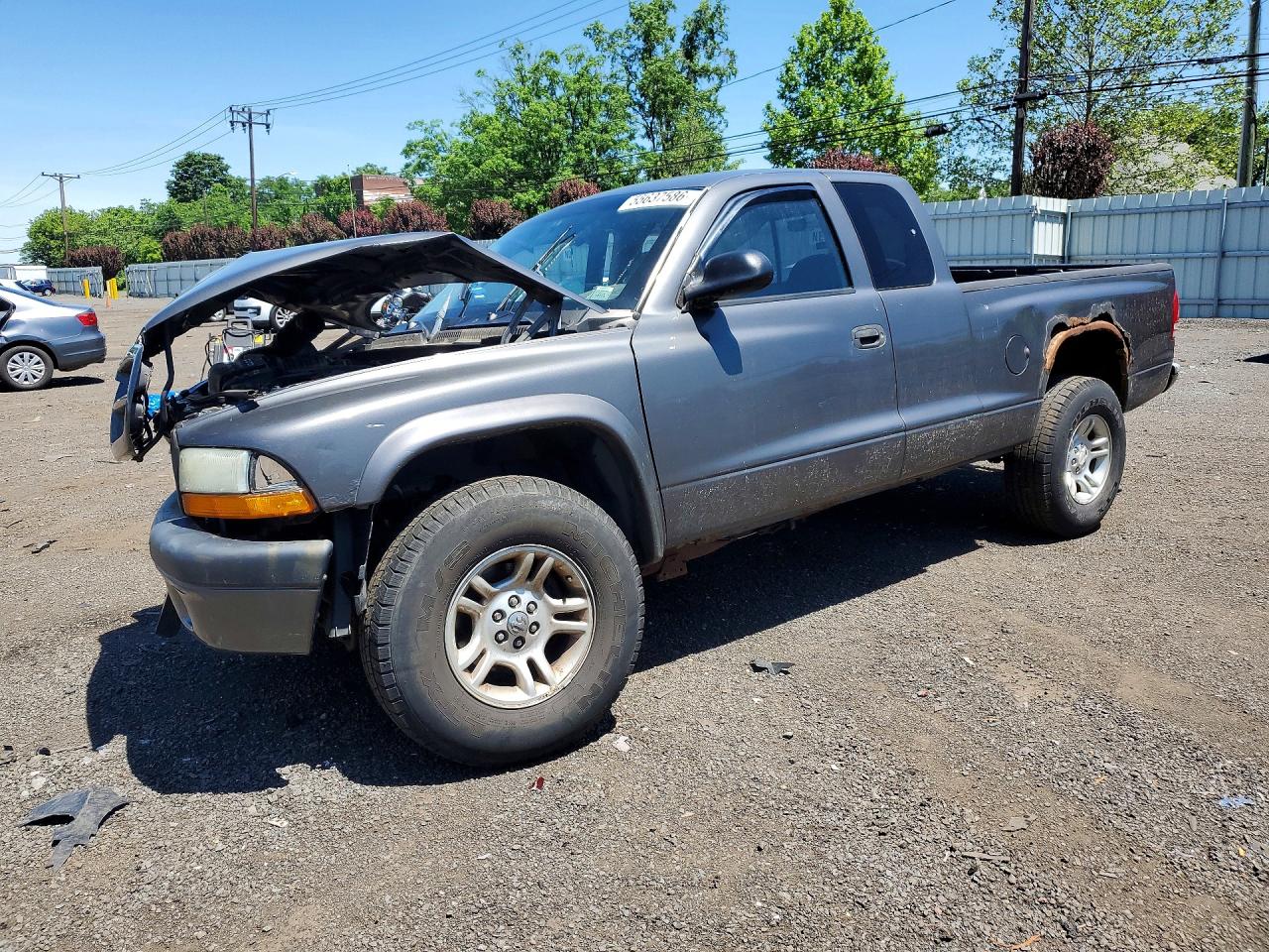 2003 Dodge Dakota Sport Gray vin: 1D7HG32N93S226562