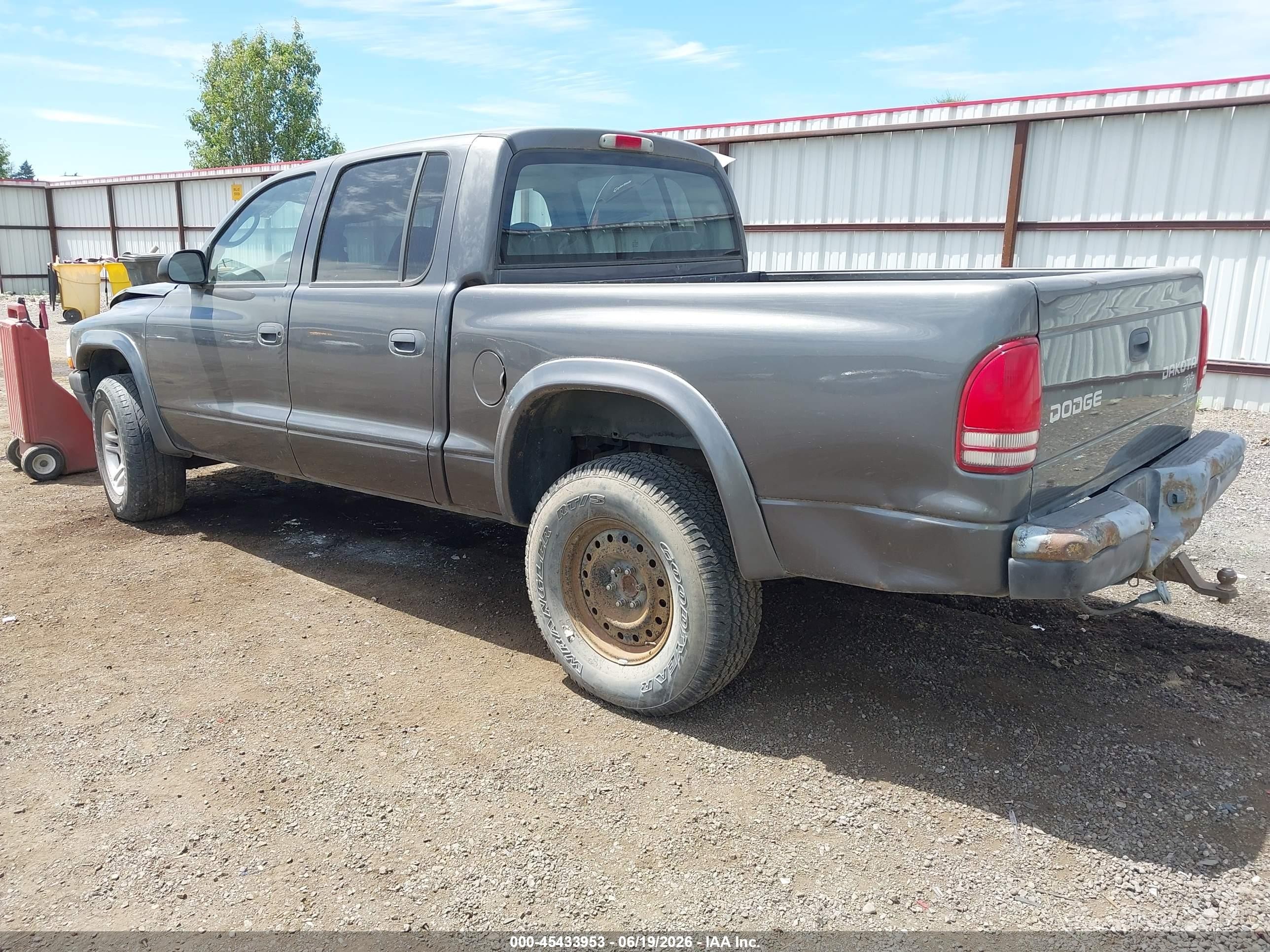 2004 Dodge Dakota Sport/sxt Gray vin: 1D7HG38K24S623562
