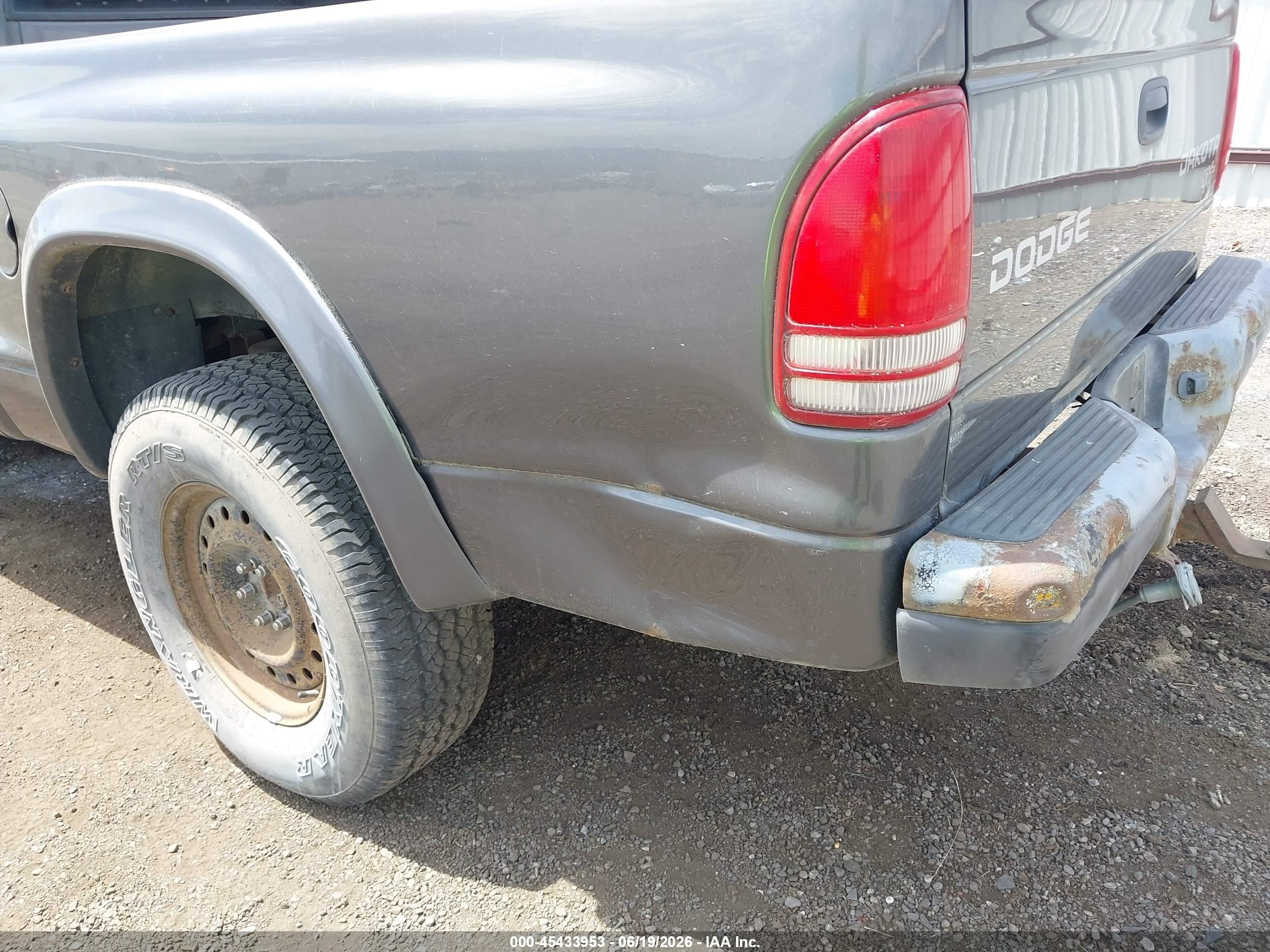 2004 Dodge Dakota Sport/sxt Gray vin: 1D7HG38K24S623562