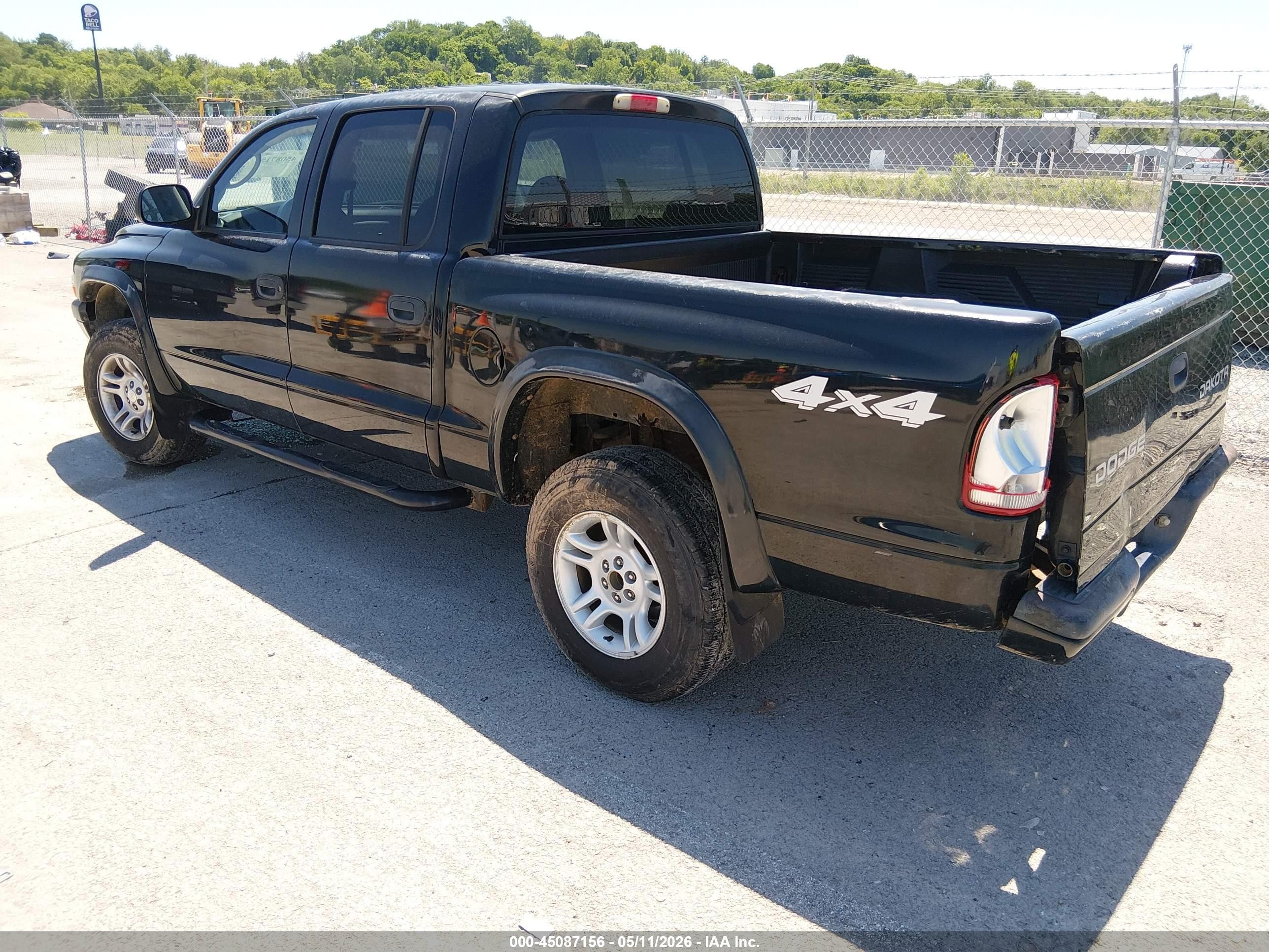 2003 Dodge Dakota Sport/sxt Black vin: 1D7HG38N03S318554