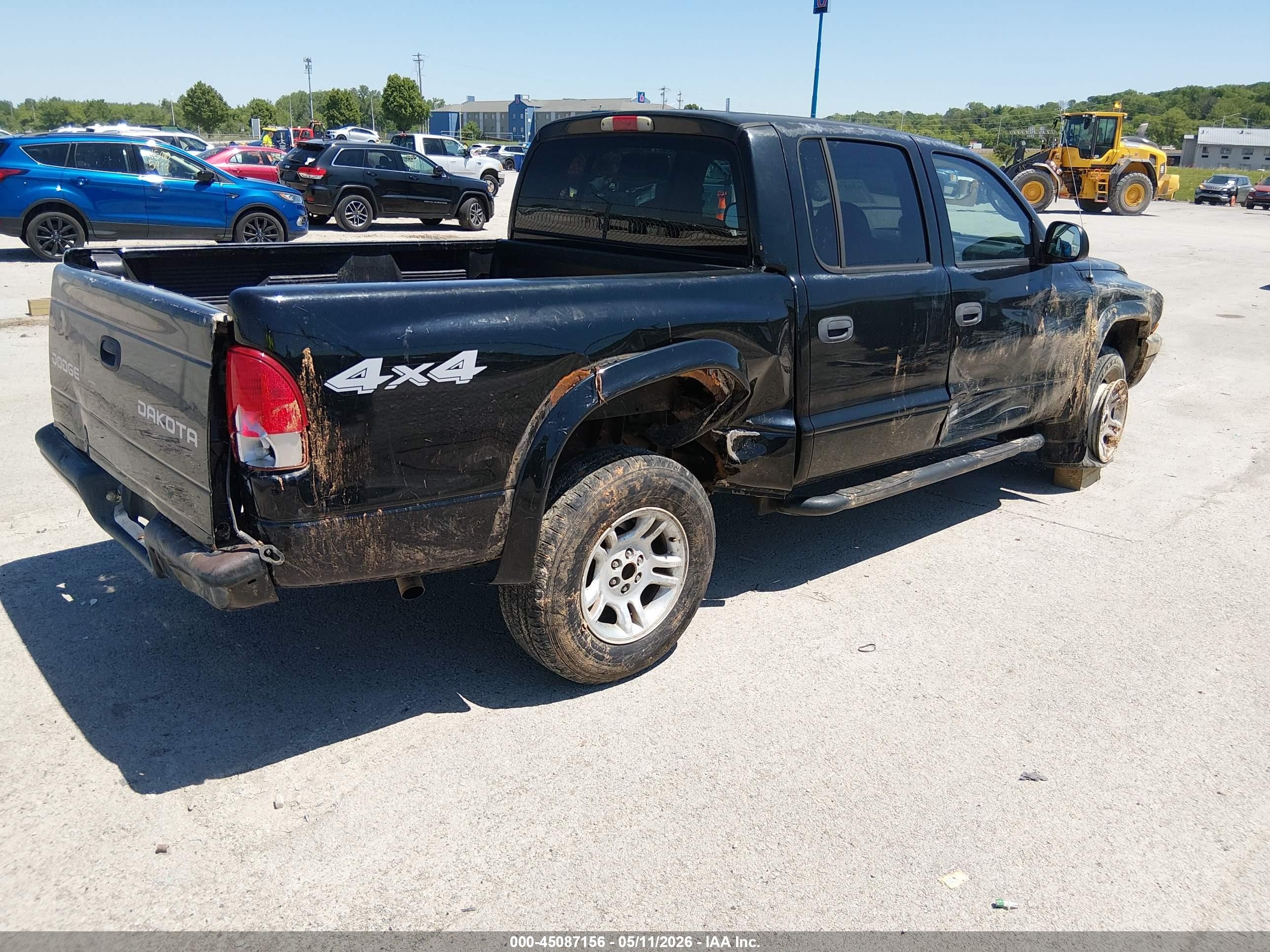 2003 Dodge Dakota Sport/sxt Black vin: 1D7HG38N03S318554