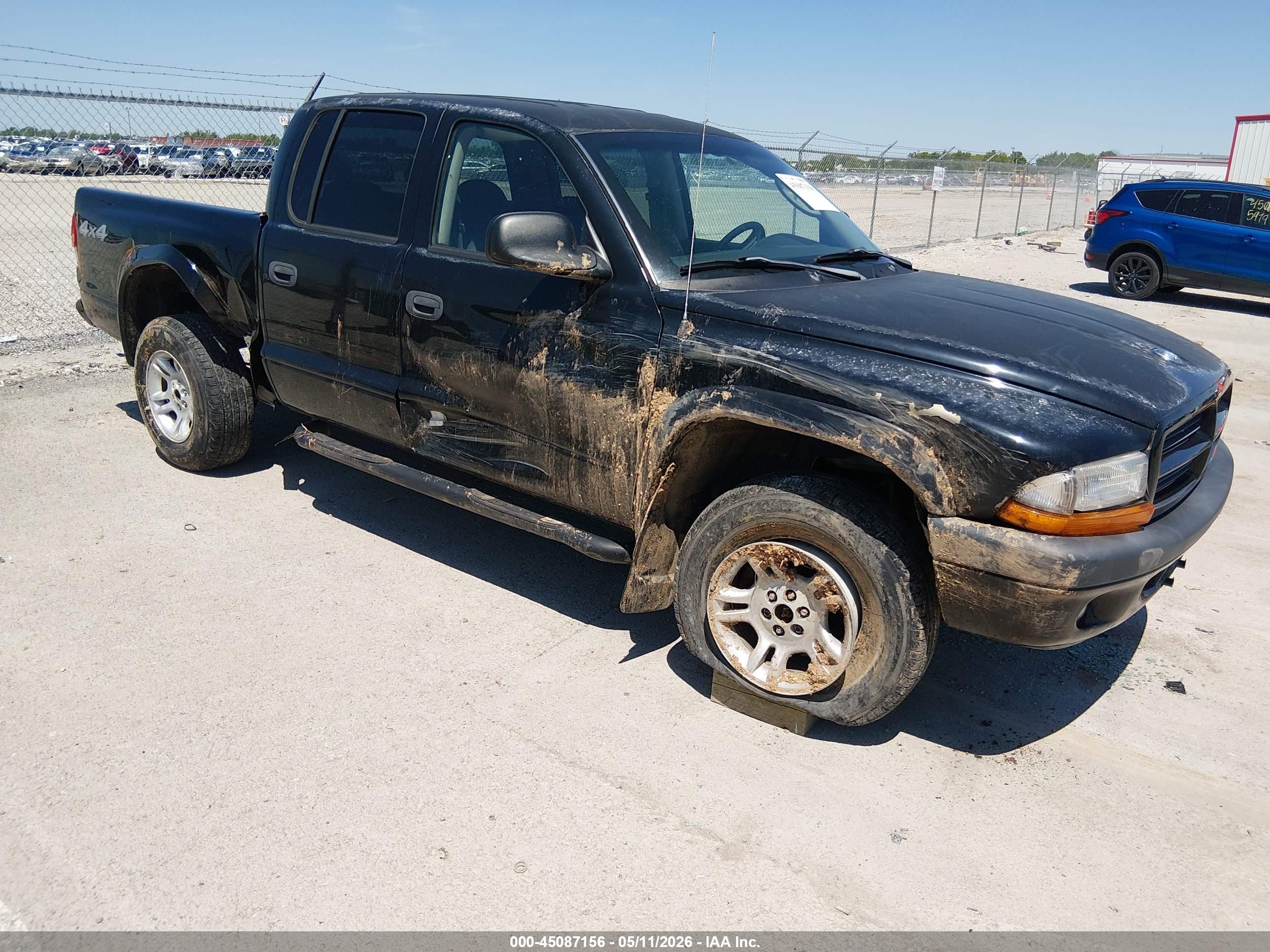 2003 Dodge Dakota Sport/sxt Black vin: 1D7HG38N03S318554