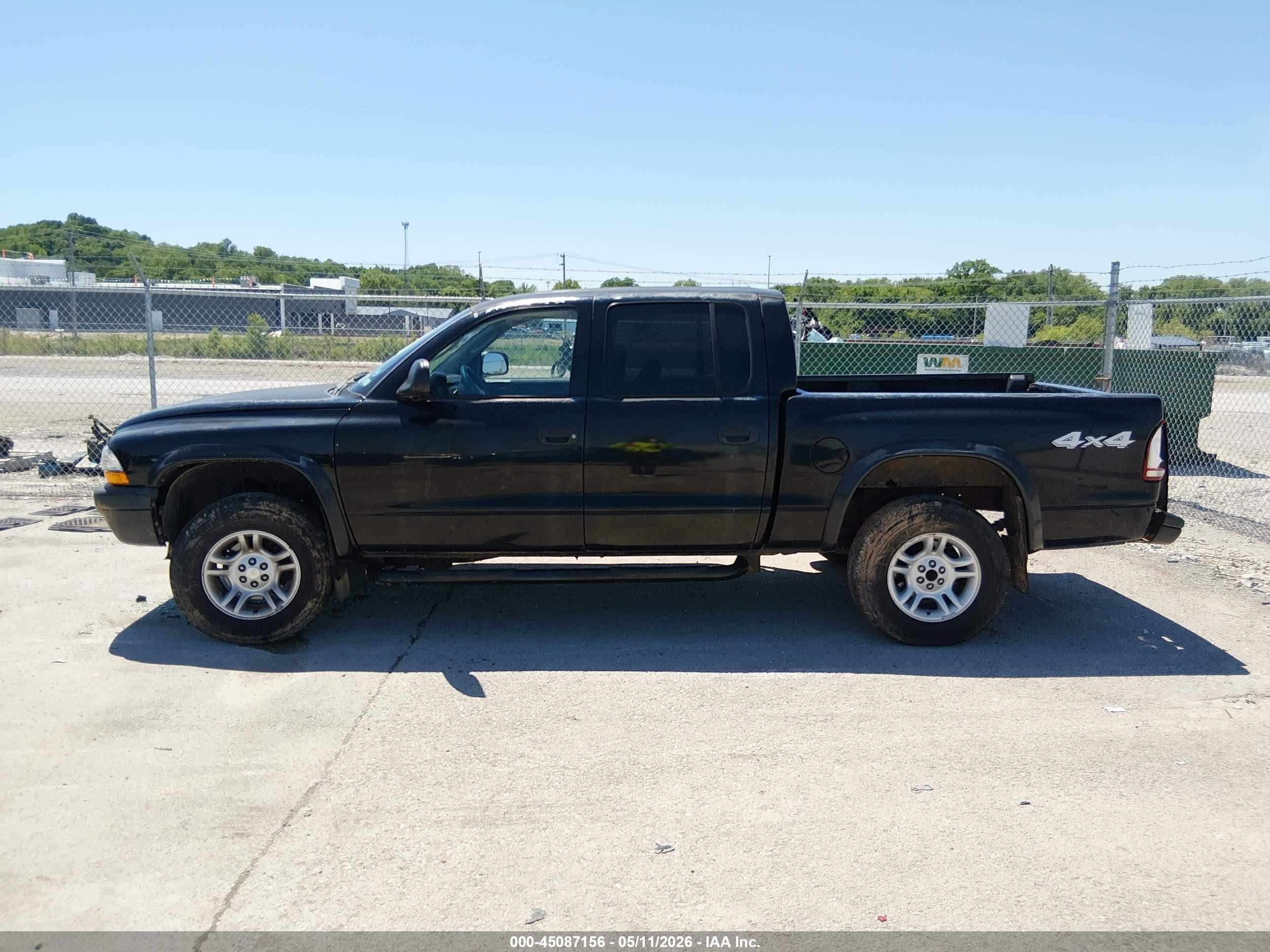 2003 Dodge Dakota Sport/sxt Black vin: 1D7HG38N03S318554